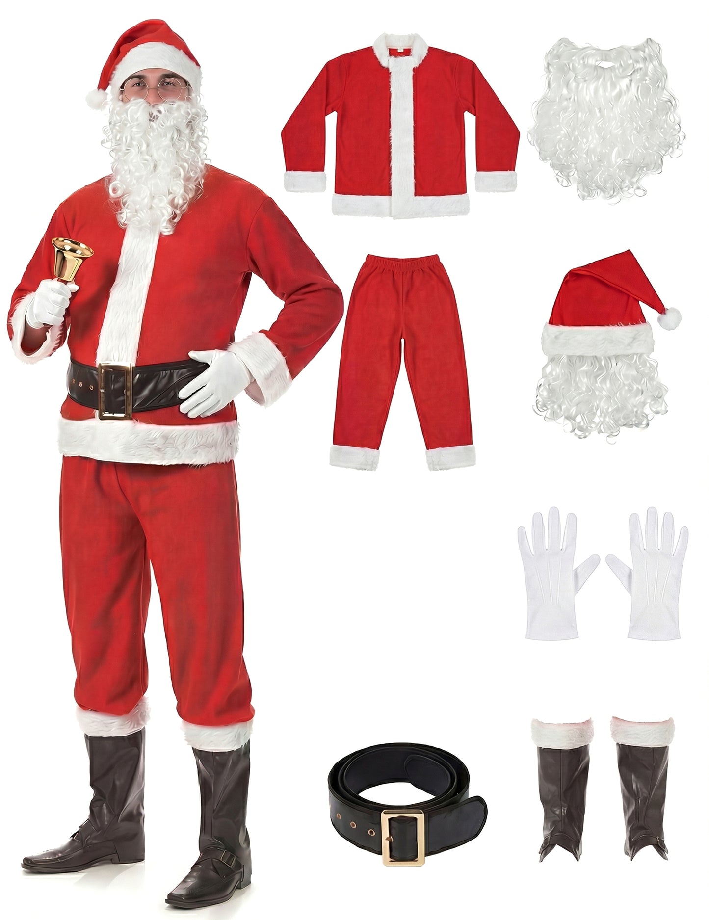 Standardní kompletní kostým Santa Clause pro dospělé