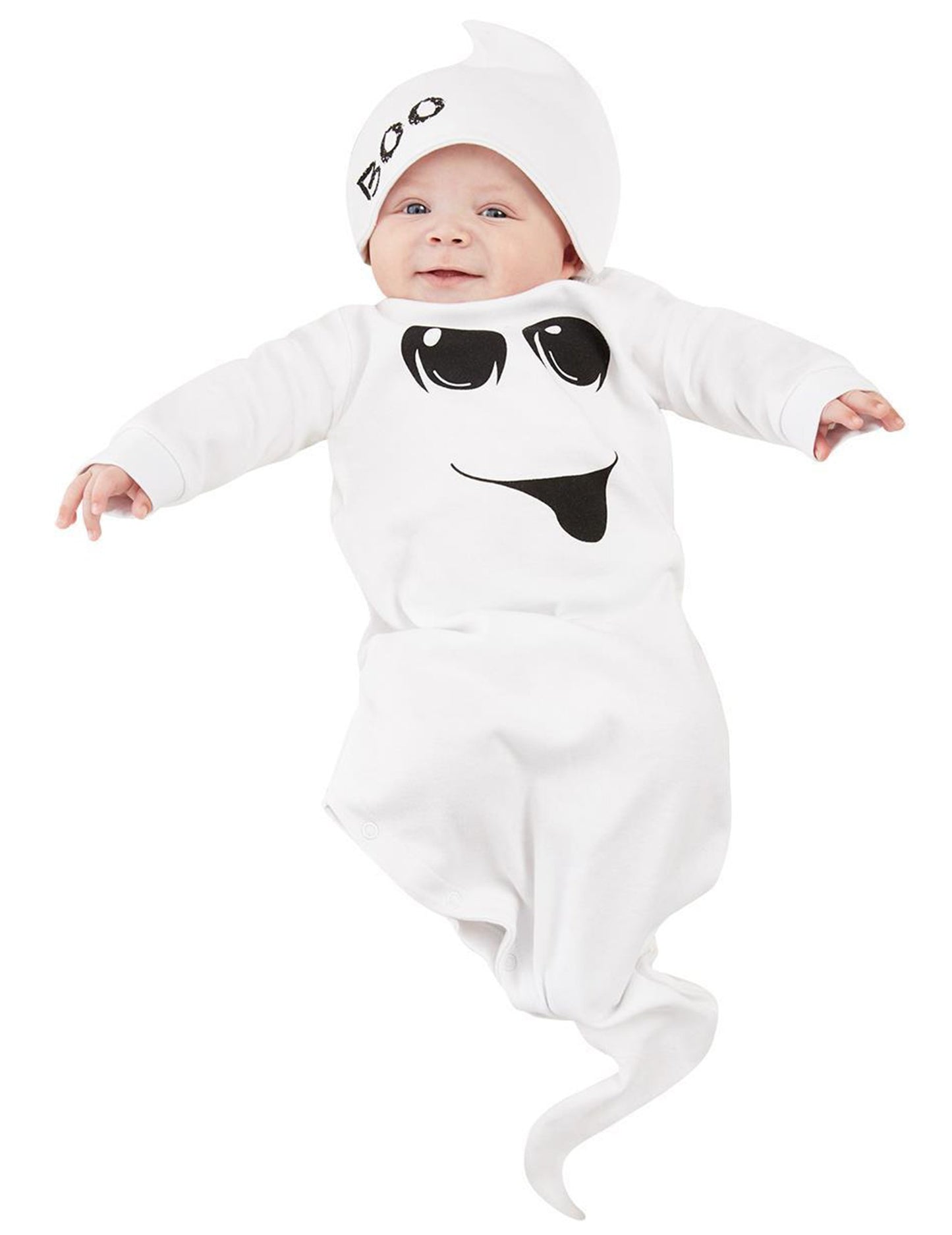 Kostým malého bílého ducha pro miminka
