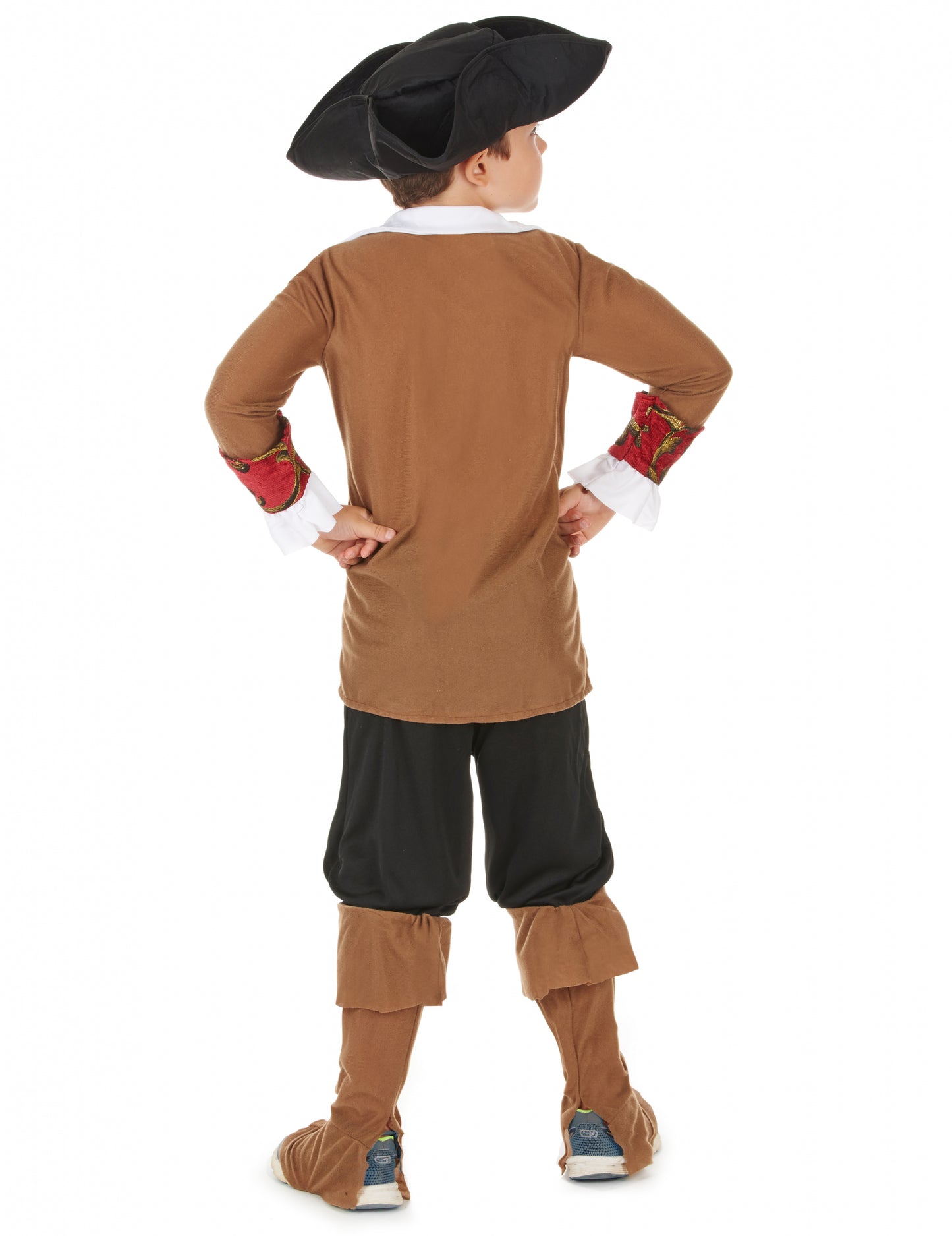 Hnědočerný pirátský kostým pro chlapce
