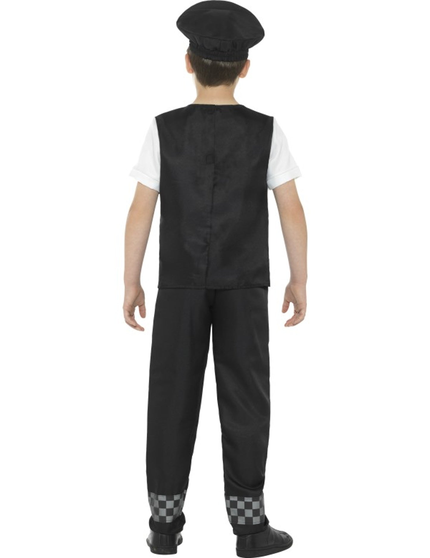 Černobílý policejní kostým pro chlapce