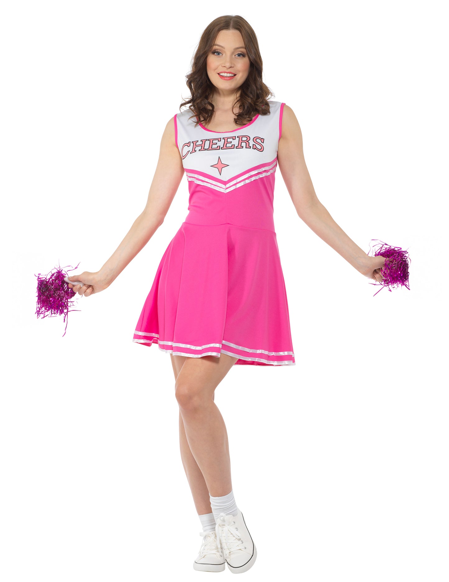 Dámský kostým roztleskávačky CHEERS růžový
