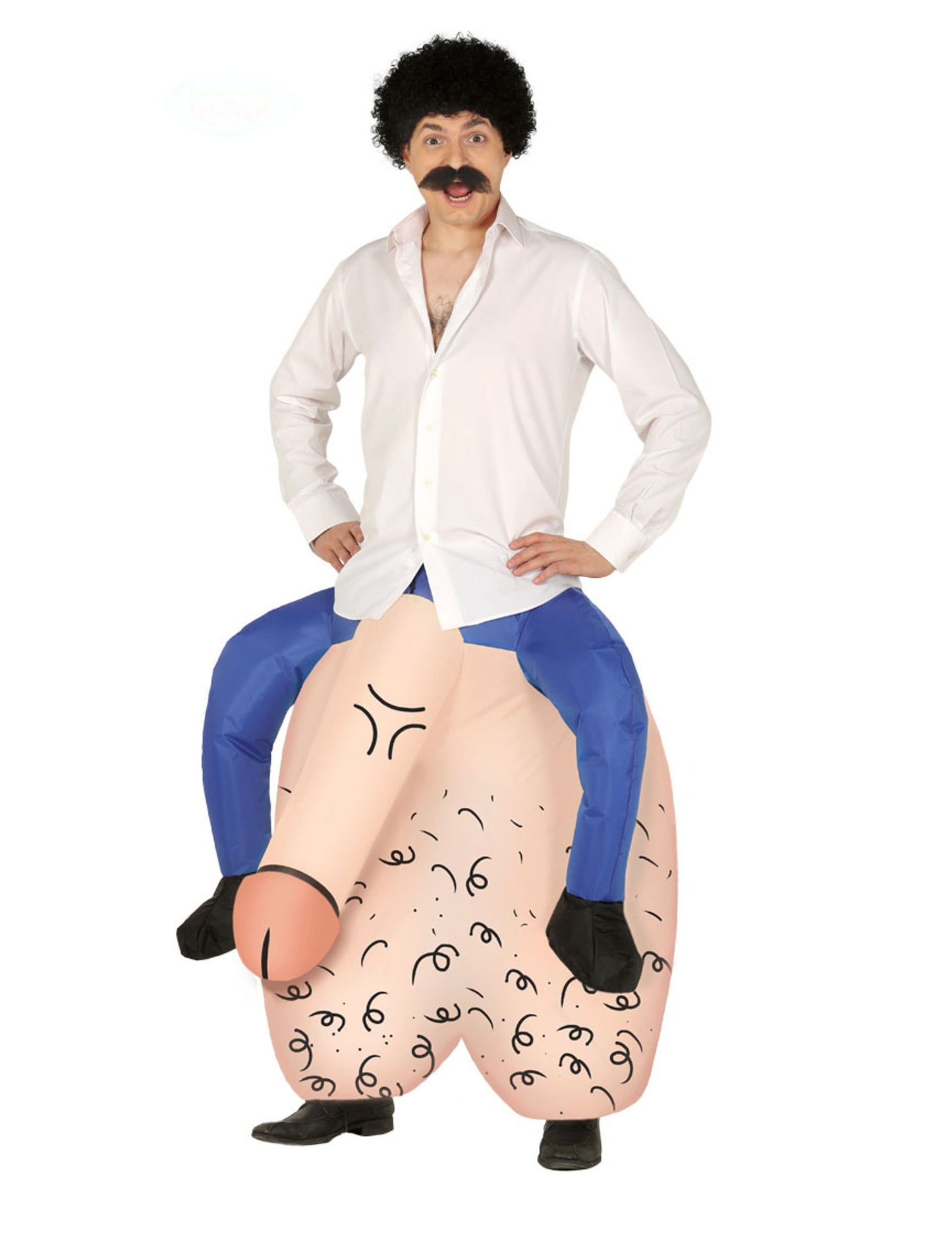 Pánský kostým penisu s nápisem "Odnes mi"