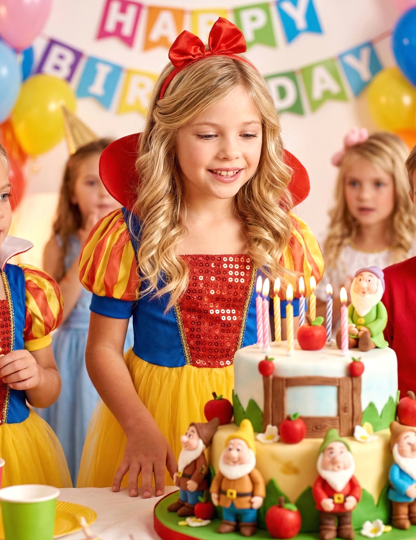 Kostým princezny s čelenkou pro dívky