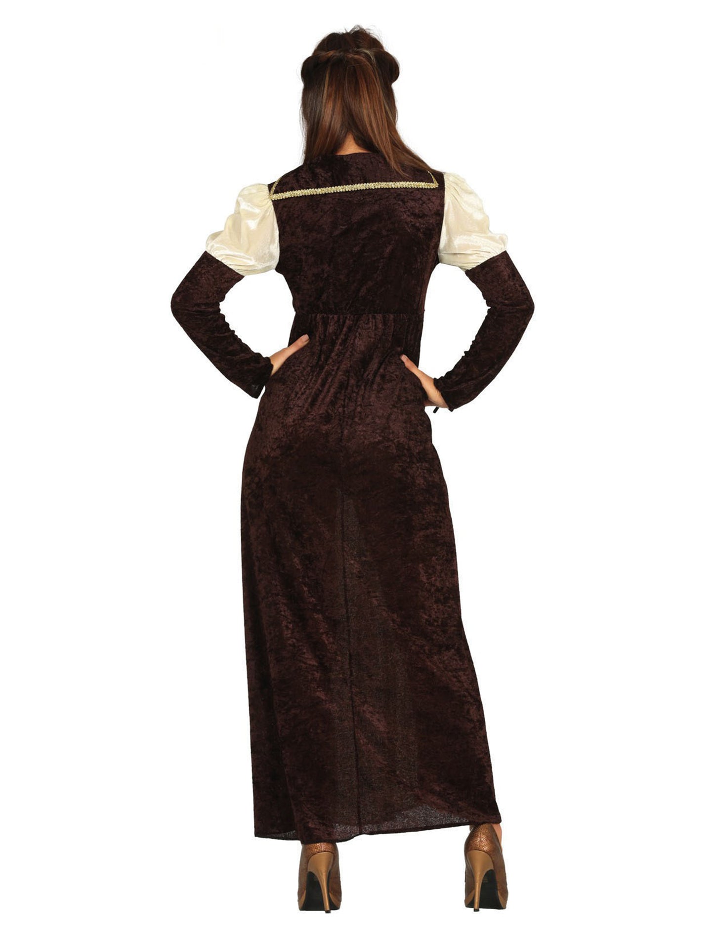 Dámský kostým středověké princezny hnědý