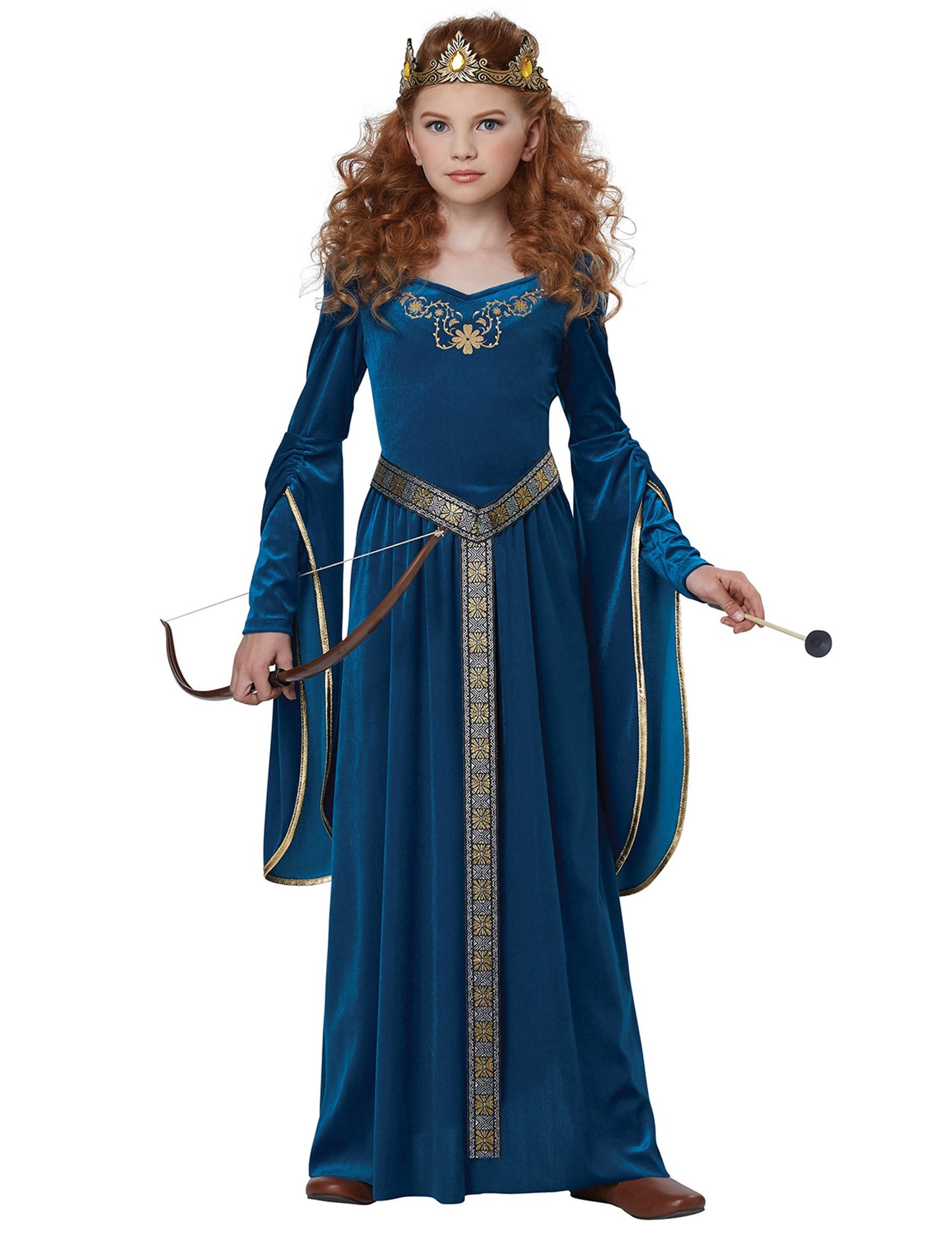 Luxusní sametový kostým středověké princezny pro dívky