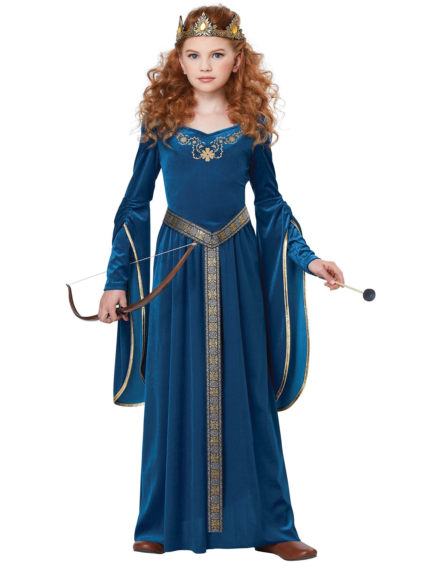 Luxusní sametový kostým středověké princezny pro dívky