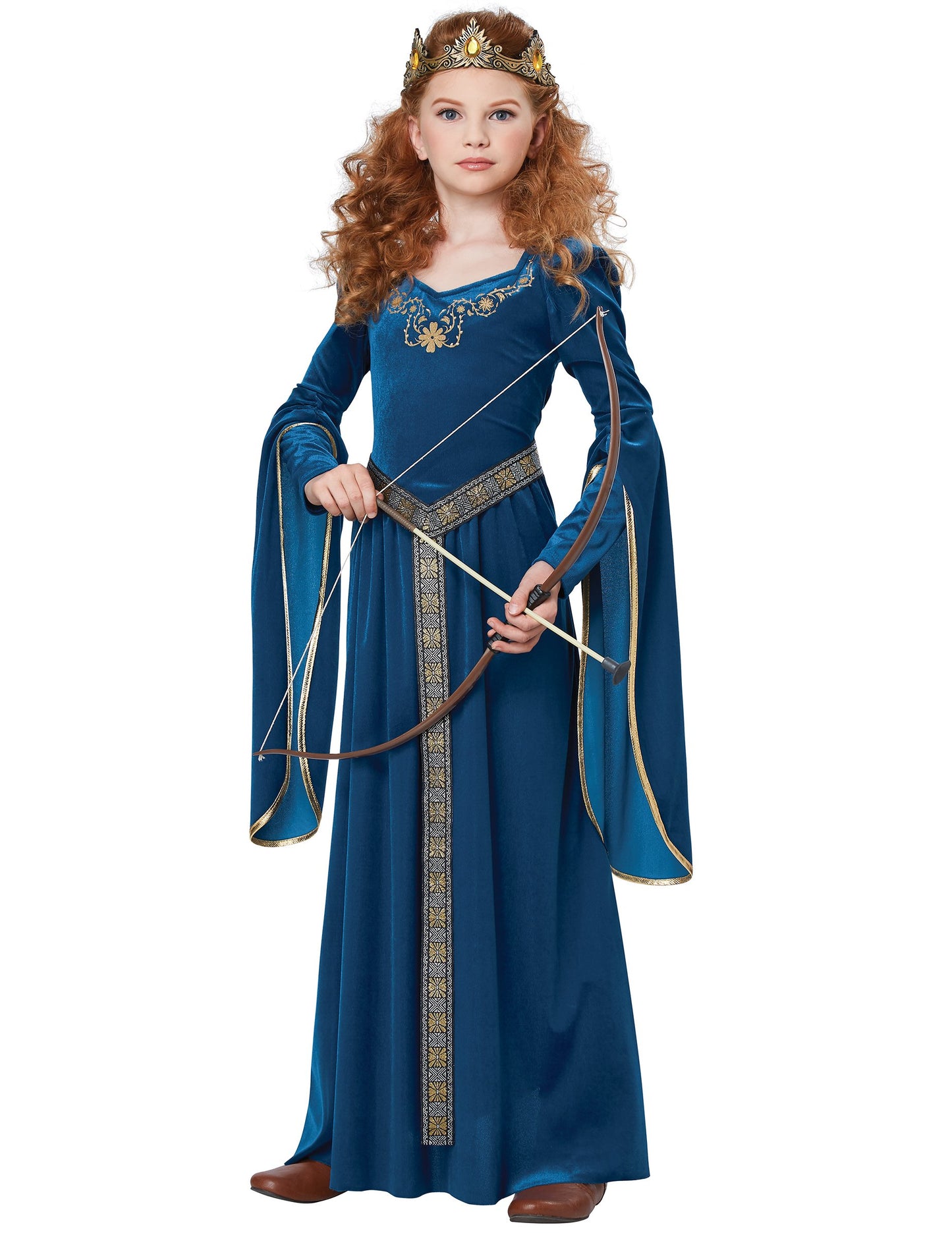 Luxusní sametový kostým středověké princezny pro dívky