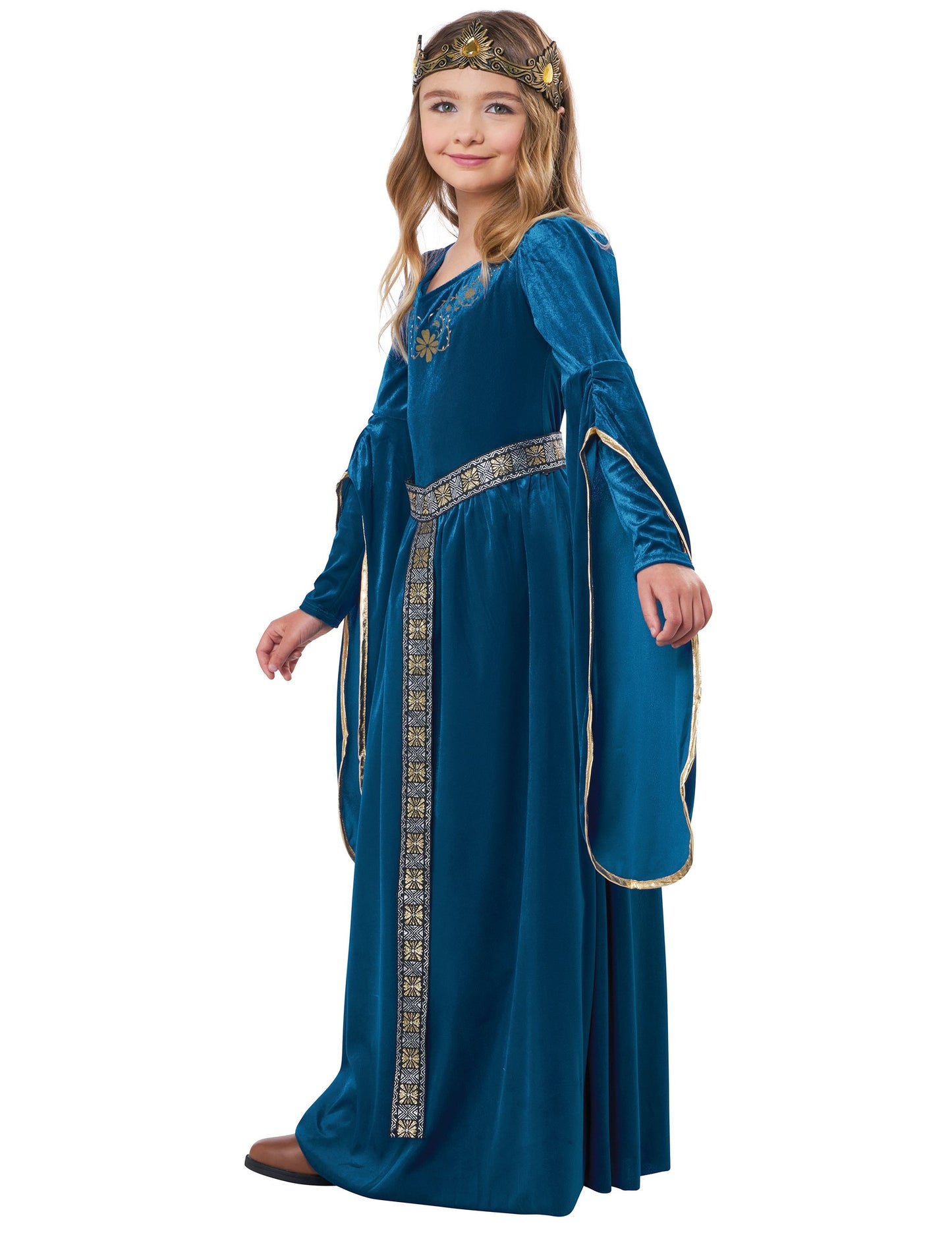 Luxusní sametový kostým středověké princezny pro dívky