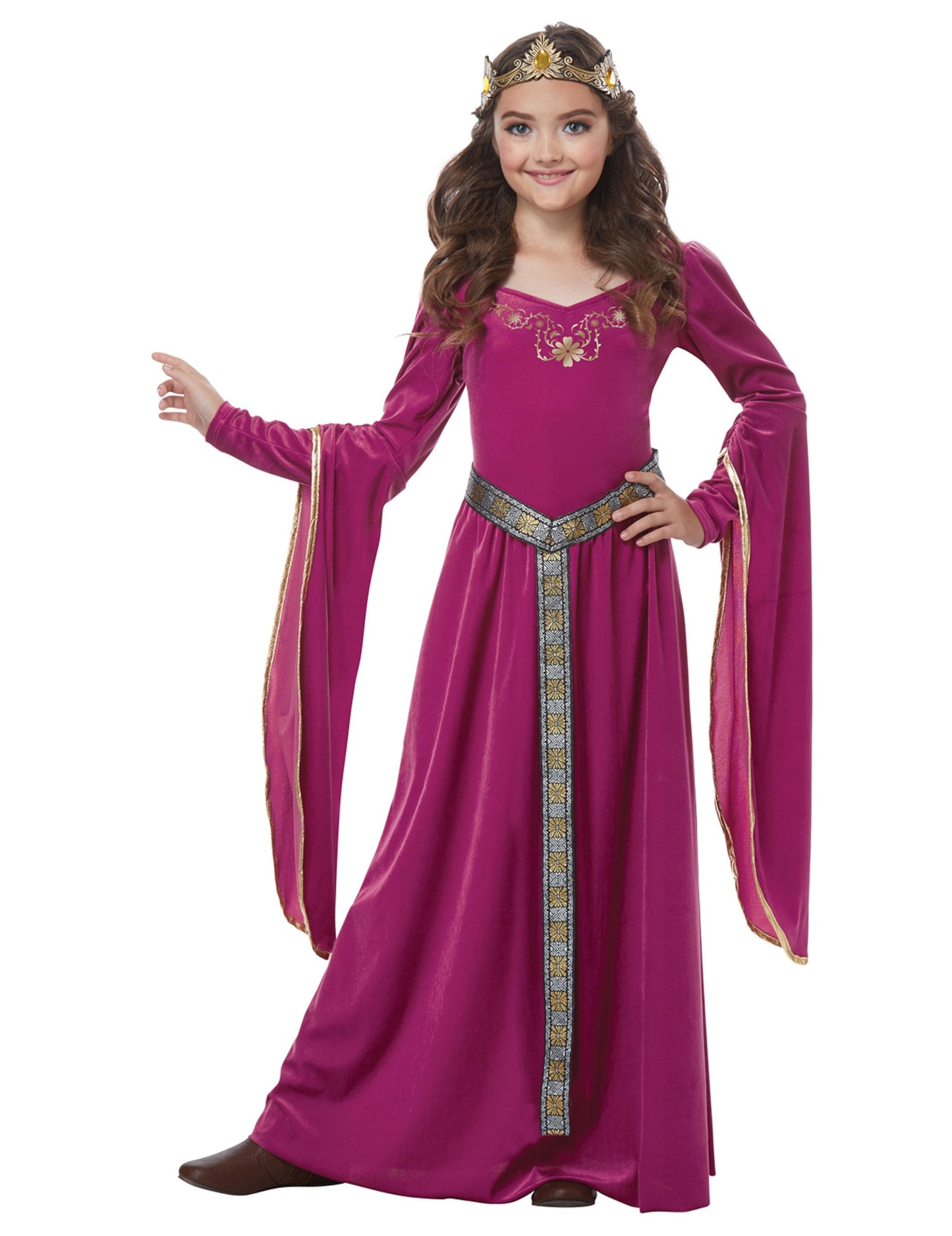 Médivní kostým princezny Velvet Pink Girl