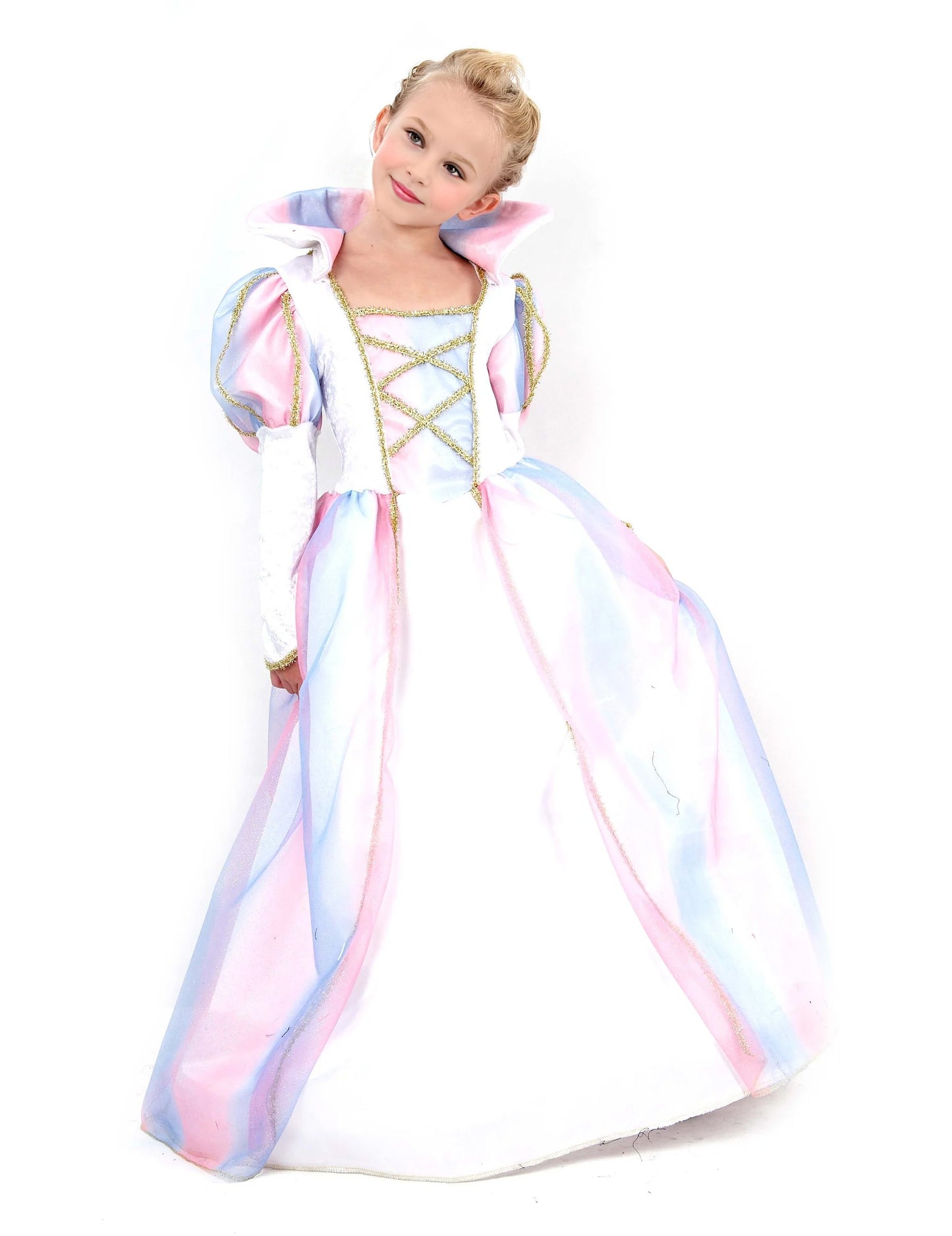 Dívčí kostým princezny v různých barvách
