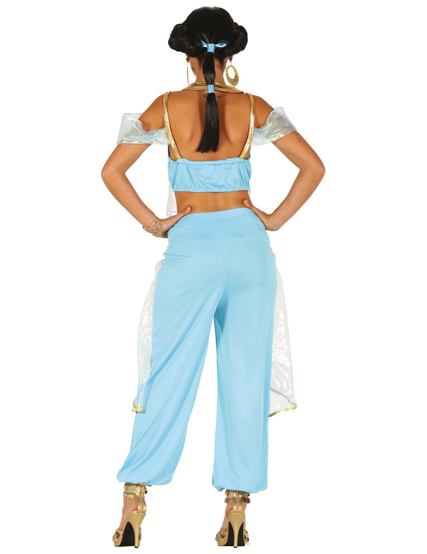 Dámský kostým orientální princezny v modré barvě