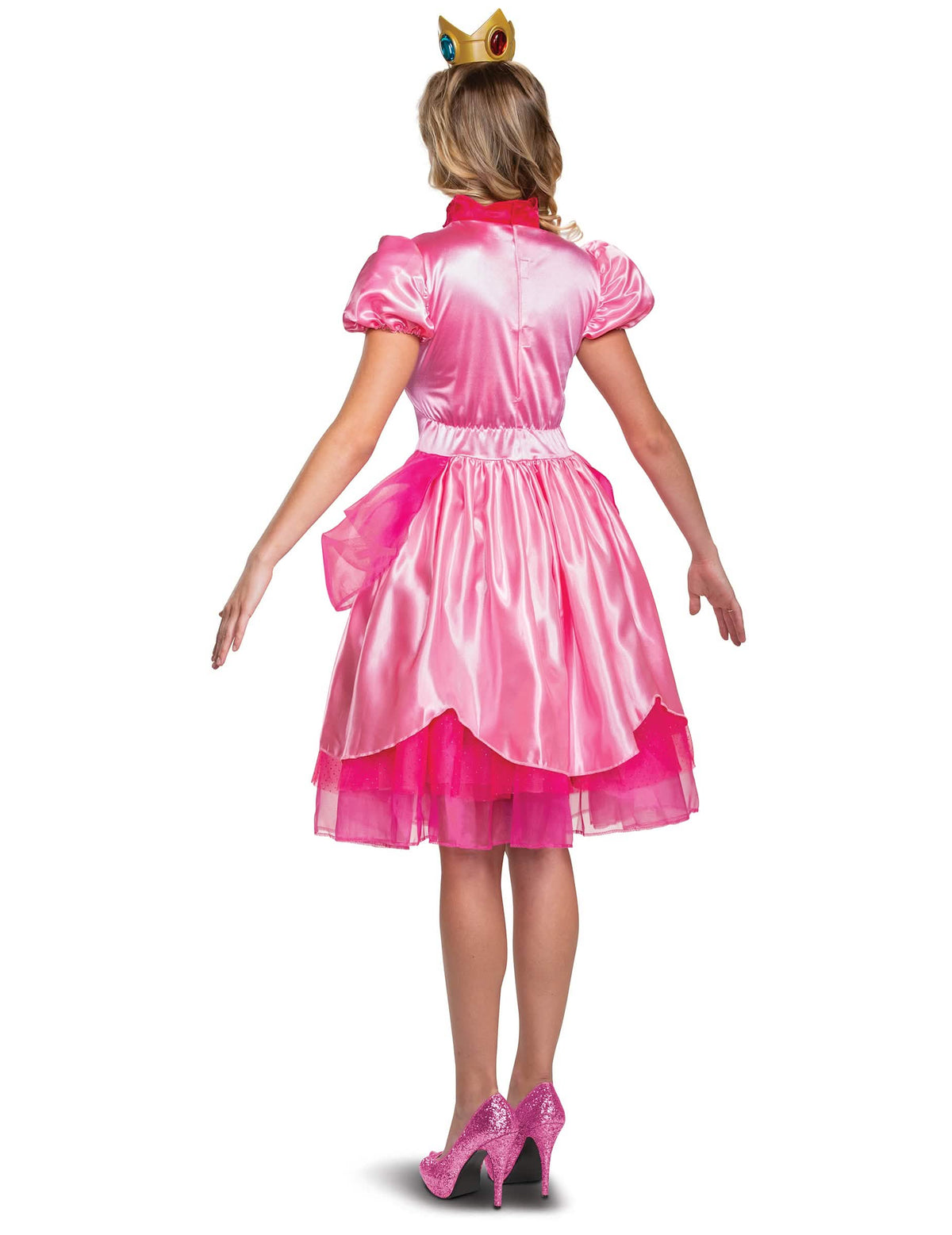 Pohled zezadu na kostým Princesse Peach Nintendo Deluxe