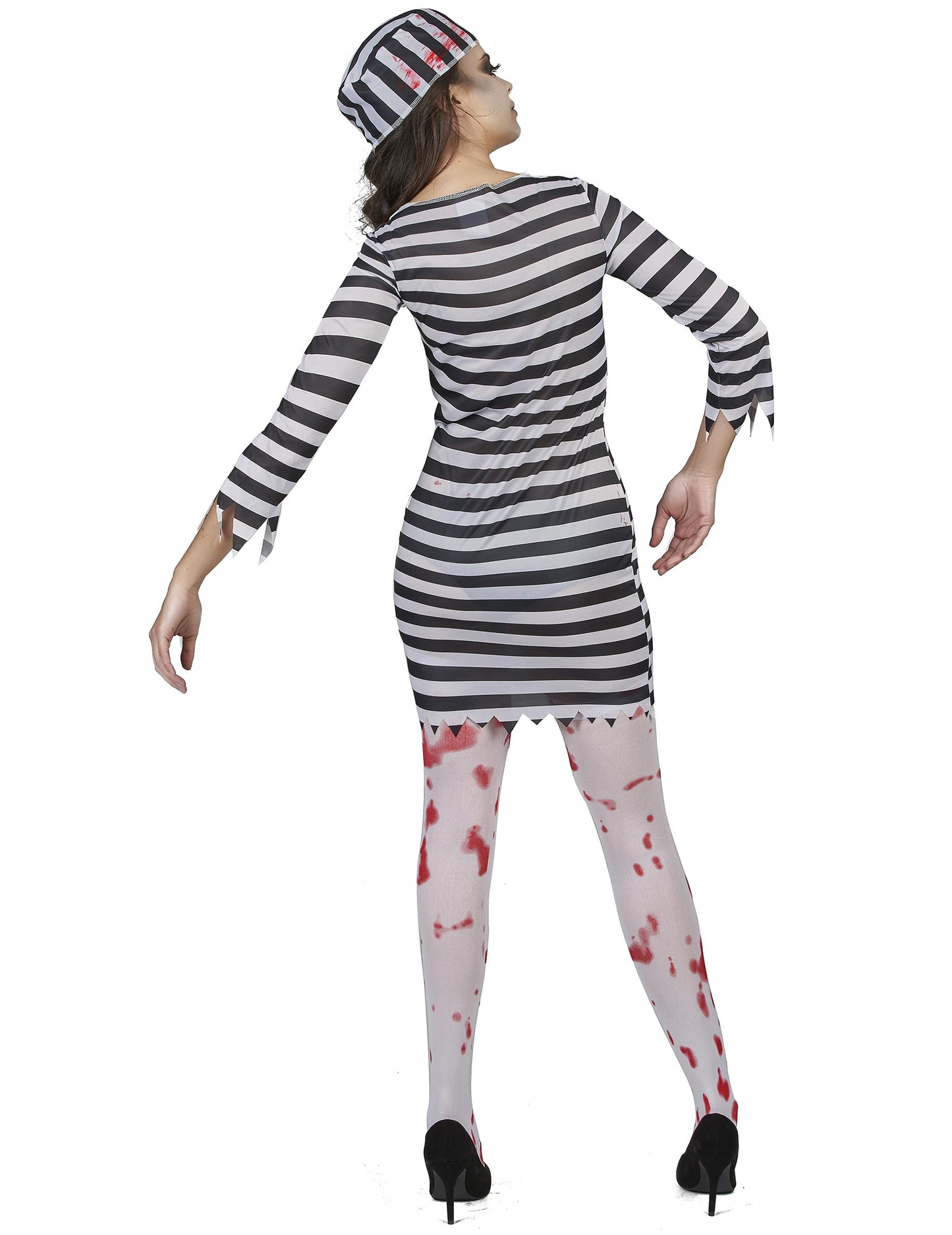 Dámský kostým strašidelné zombie vězně