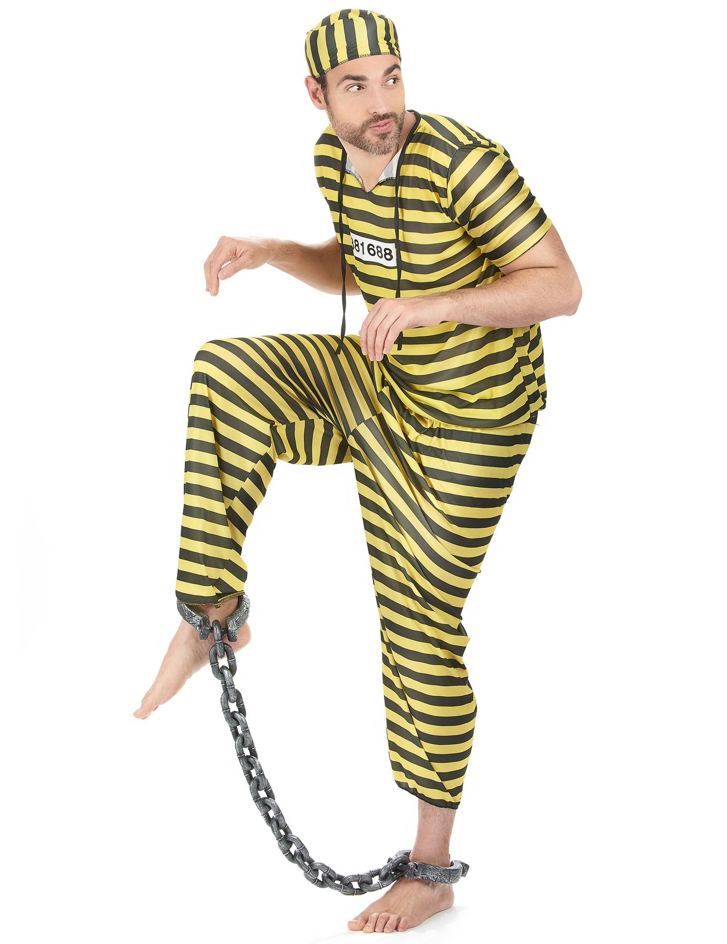 Žlutý vězeňský kostým