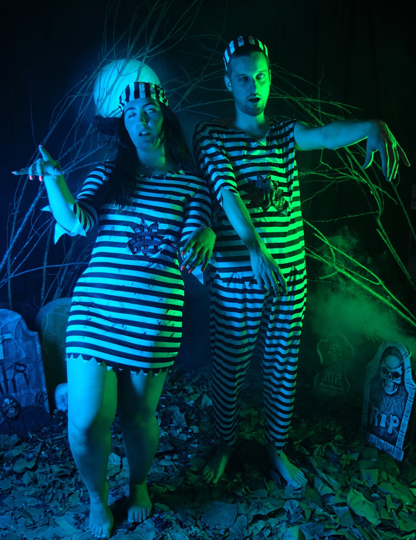 Pánský kostým strašidelného zombie vězně