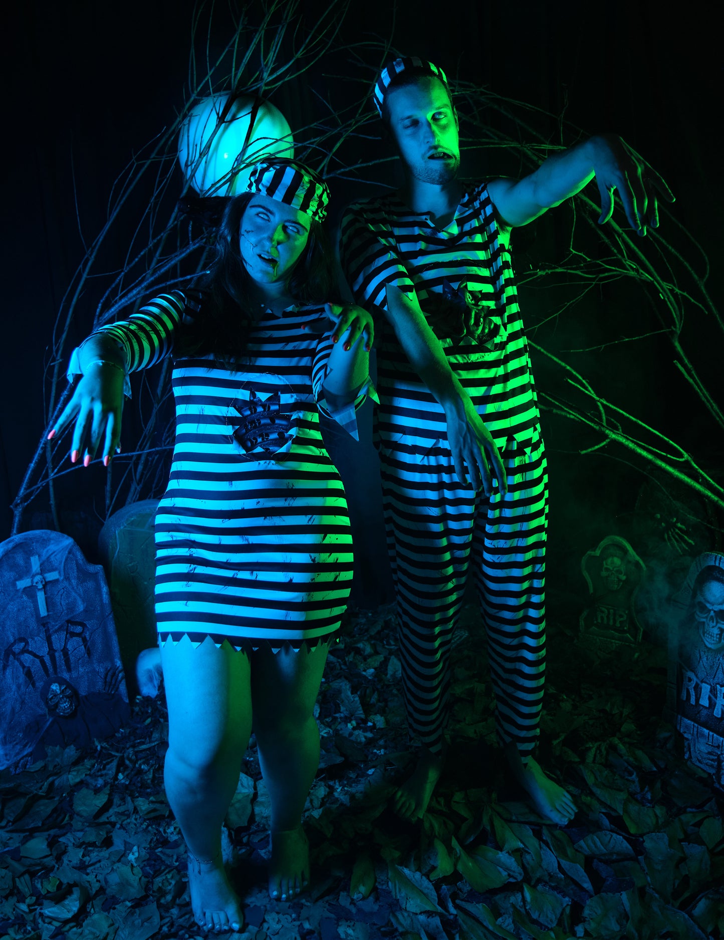 Pánský kostým strašidelného zombie vězně