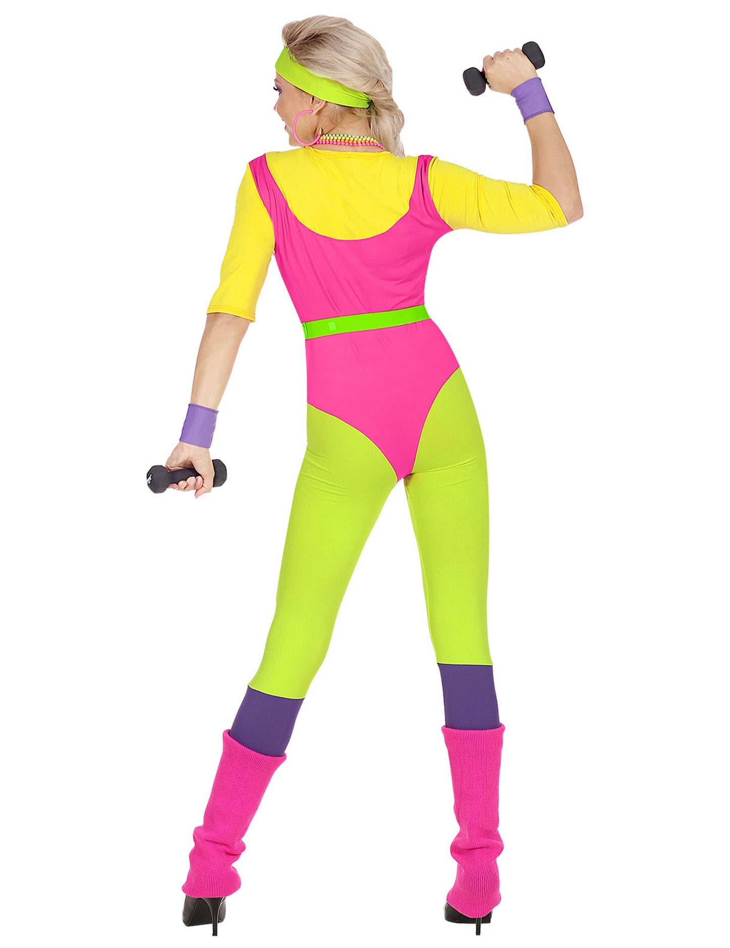 Dámský kostým učitelky aerobiku z 80. let