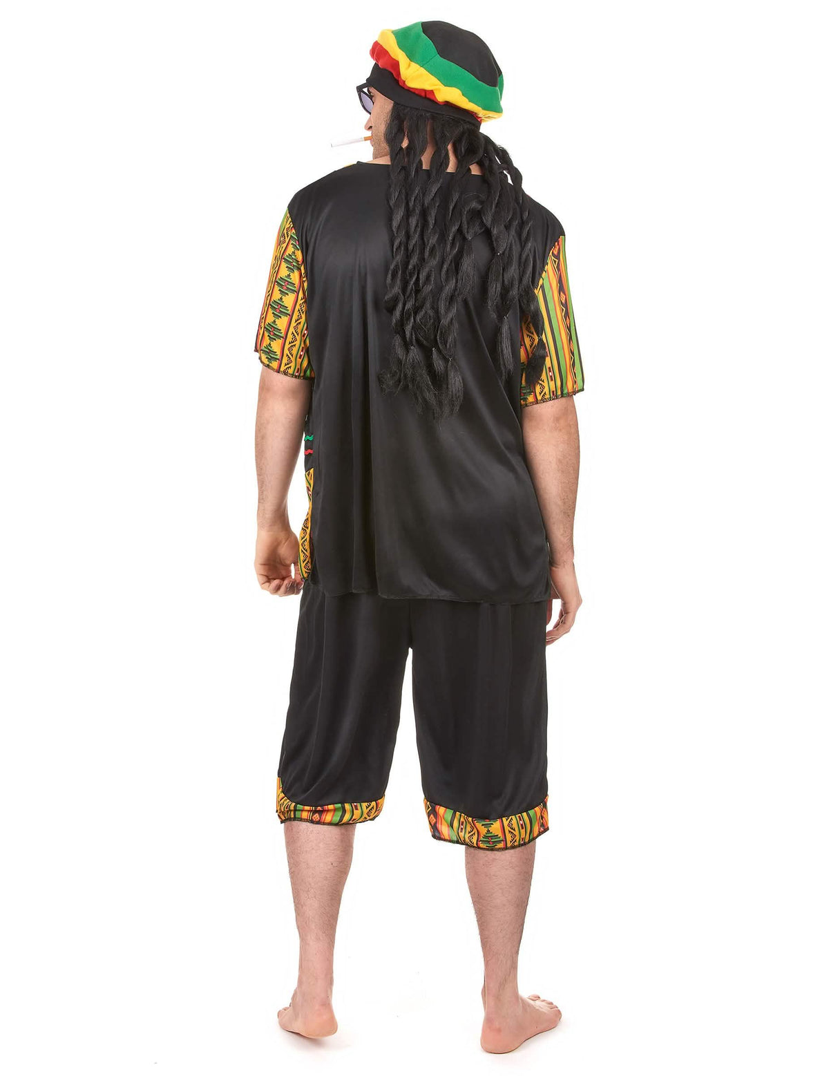 Pohled zezadu na rastafariánský kostým pro muž**?