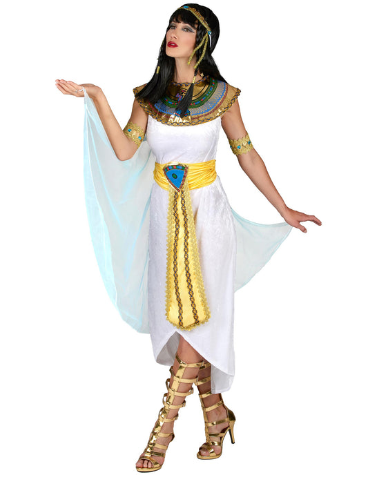 Vue de face du déguisement reine d'Égypte