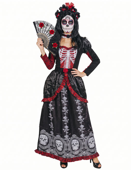 Dámský kostým Dlouhé šaty Dia de los Muertos