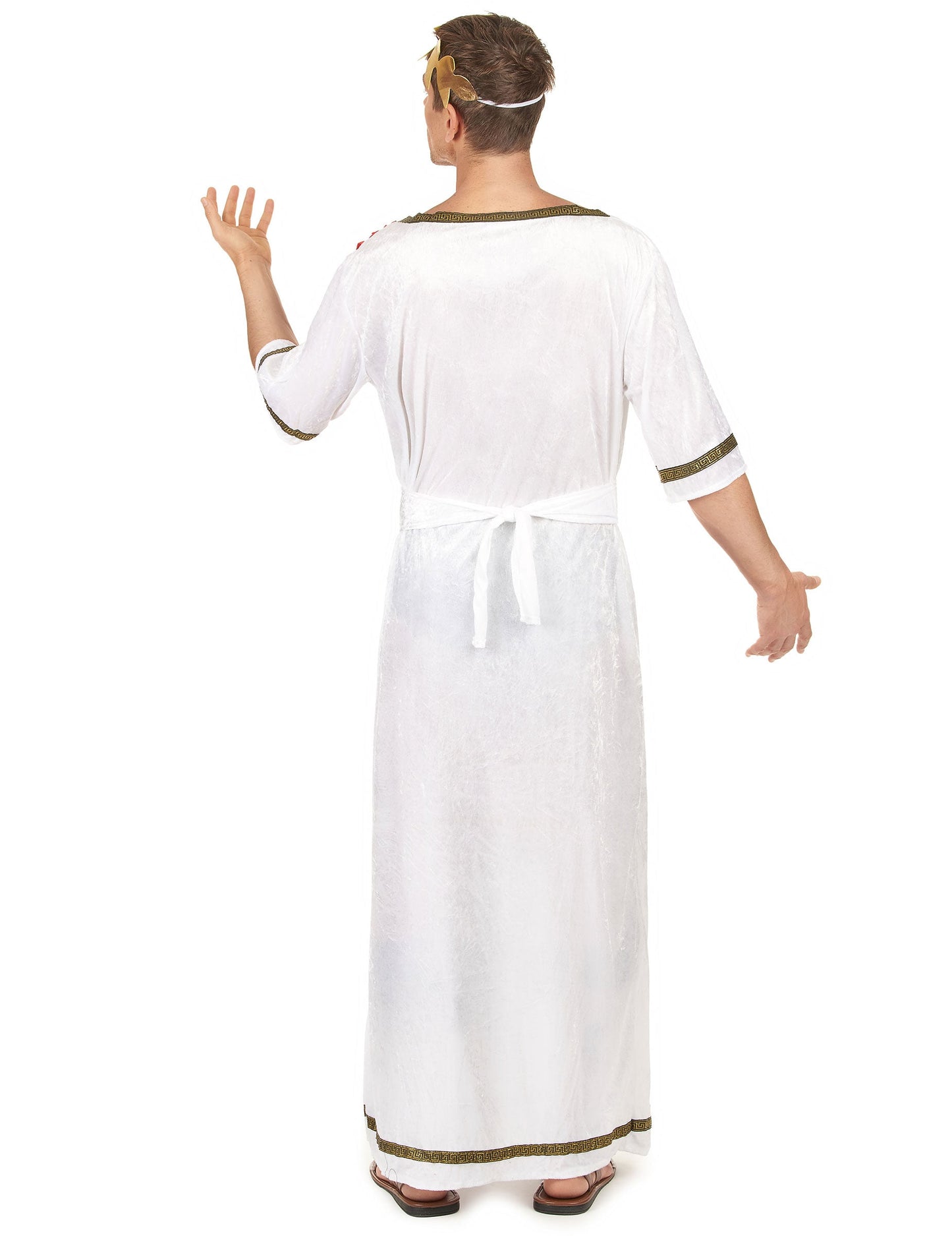 Vue de dos du déguisement de noble romain pour homme