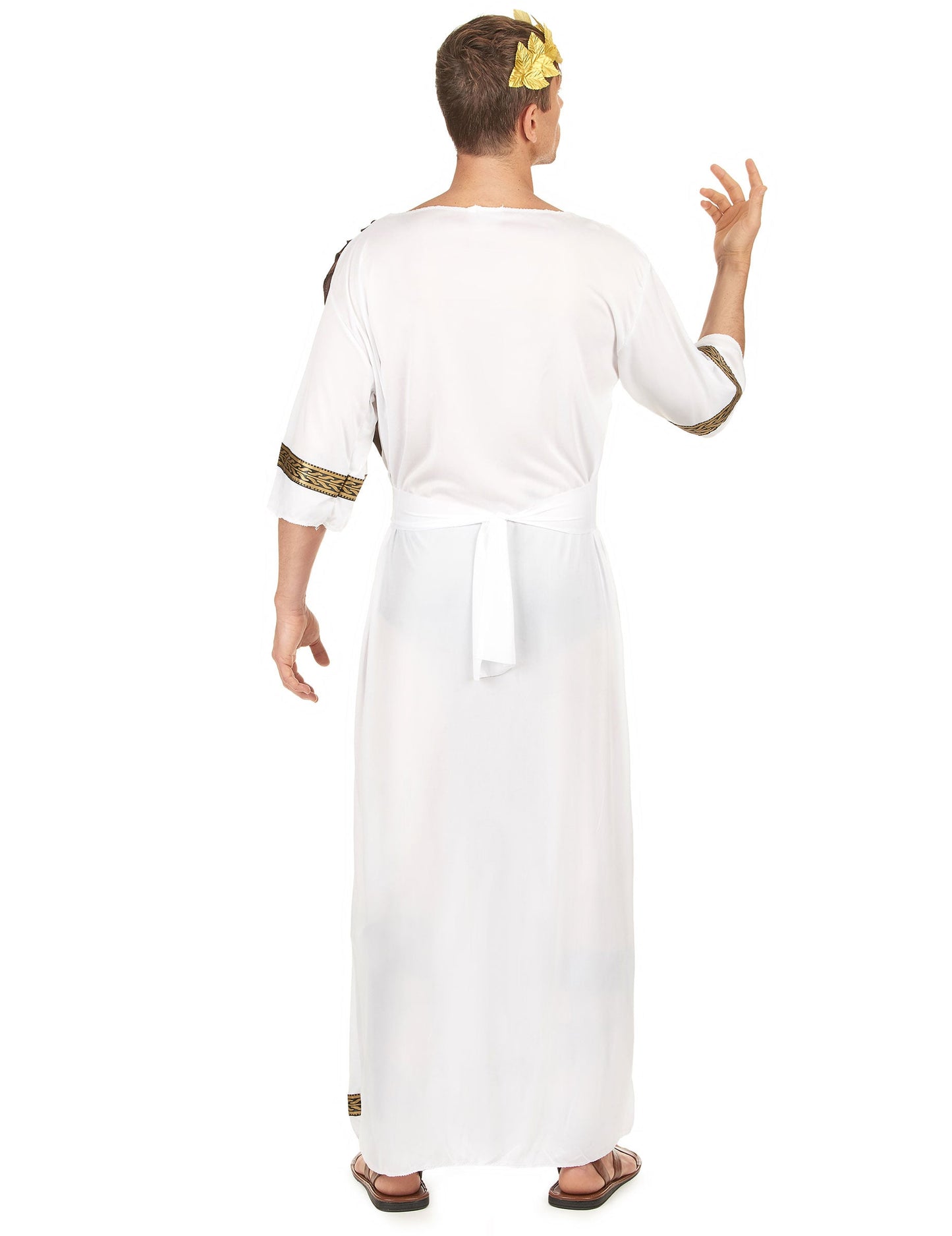 Römisches-Adelskostüm für Herren braun-weiss-goldfarben