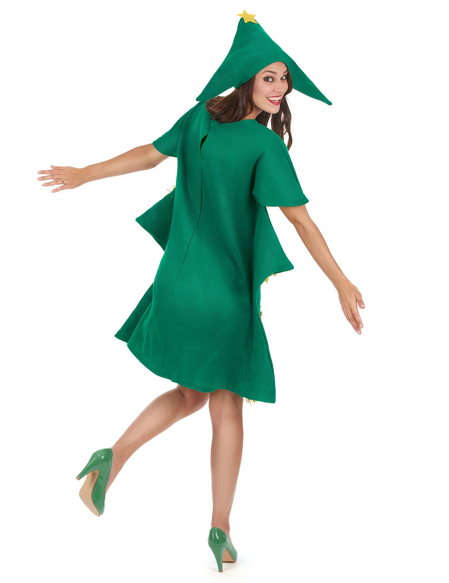 Vtipný zdobený vánoční kostým pro ženy