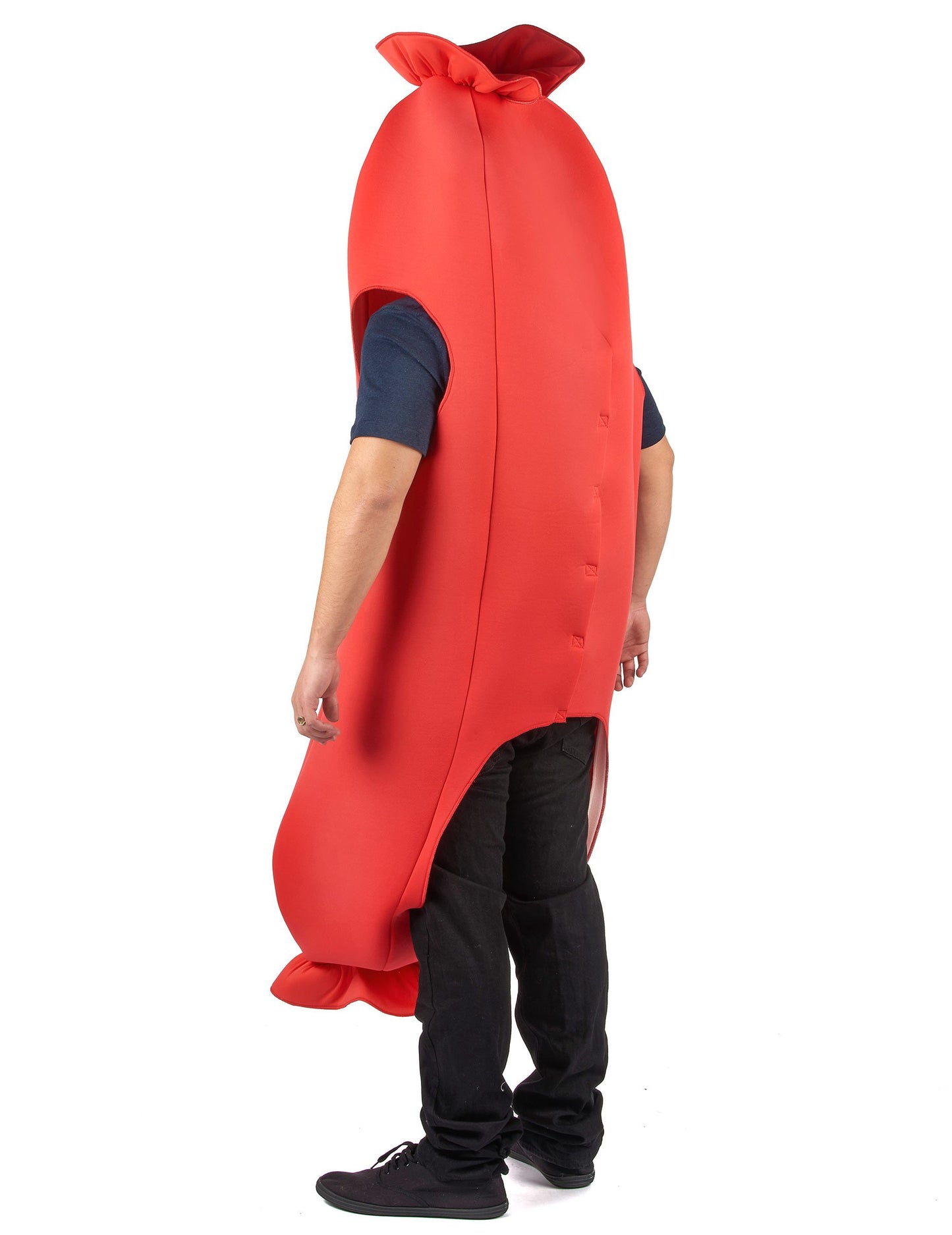 Kostým červené klobásy pro dospělé