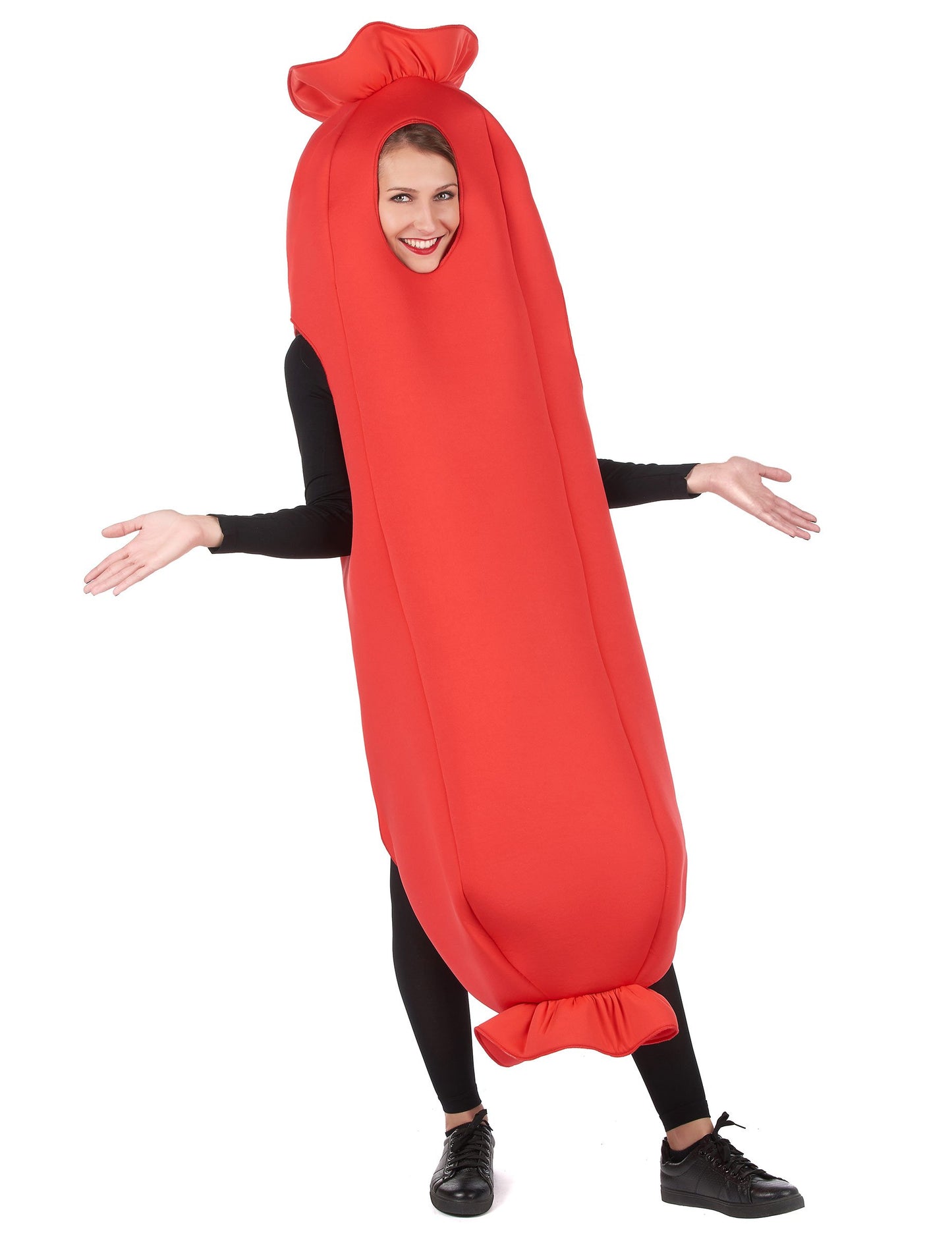 Kostým červené klobásy pro dospělé