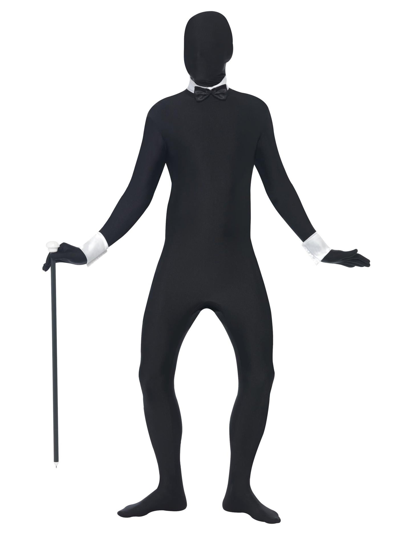 Kostým pro dospělé v černém provedení s druhou kůží