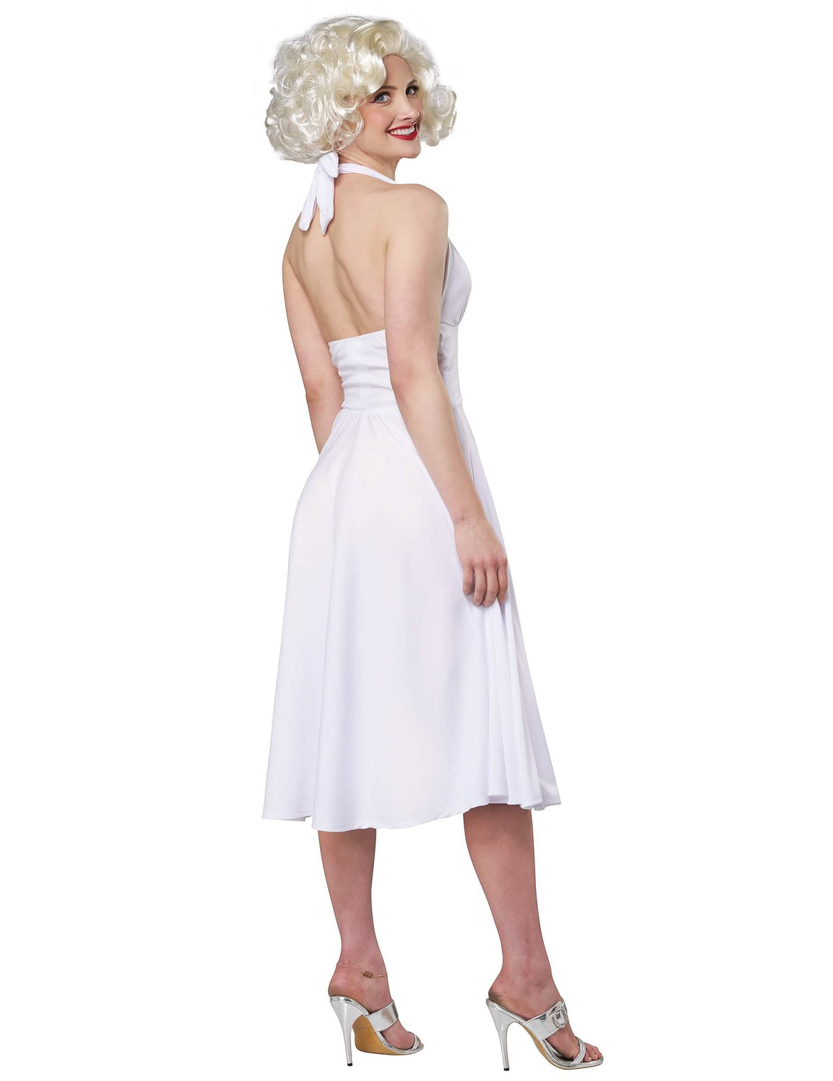 Pohled zezadu na sexy kostým Marilyn