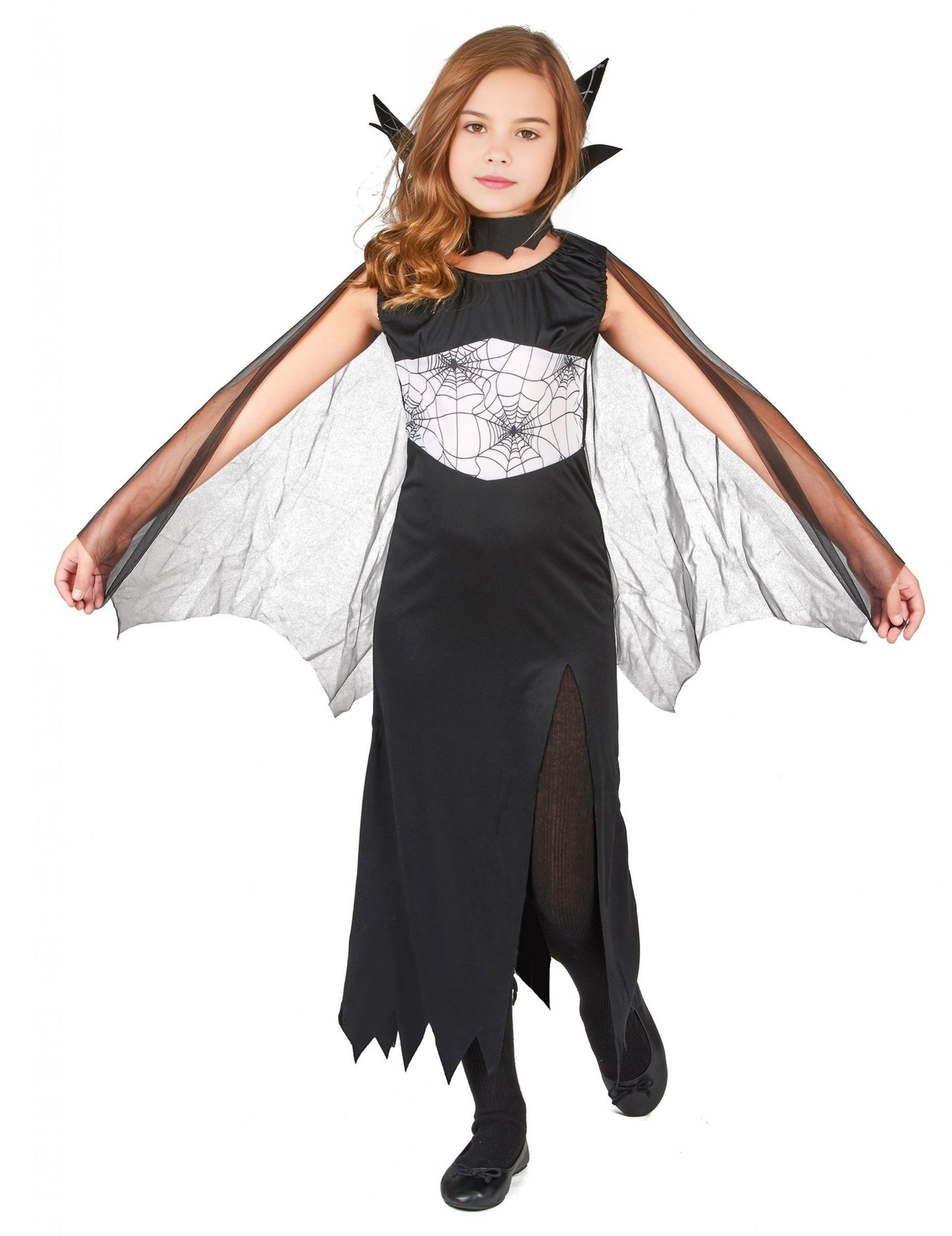 Halloweenský kostým pavoučí čarodějnice pro dívky