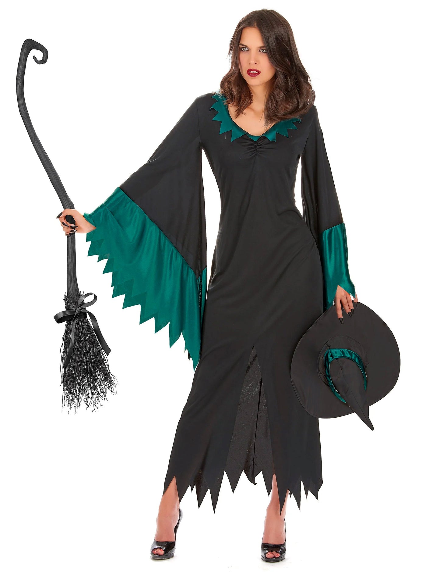 Dlouhý kostým čarodějnice pro ženy