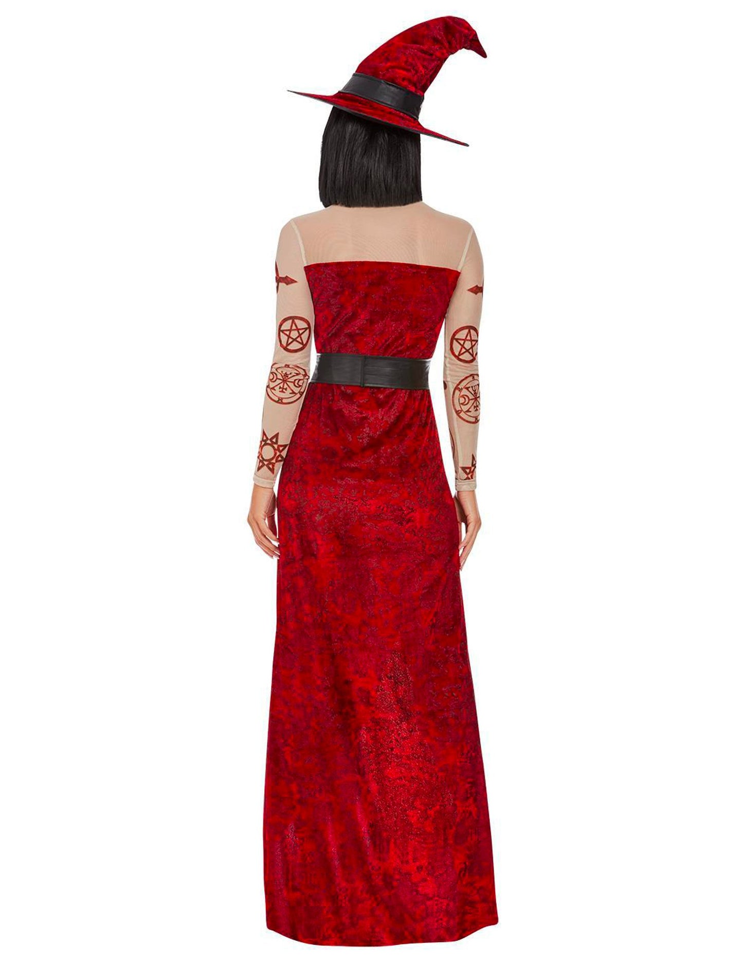 Dámský kostým satanské rudé čarodějnice