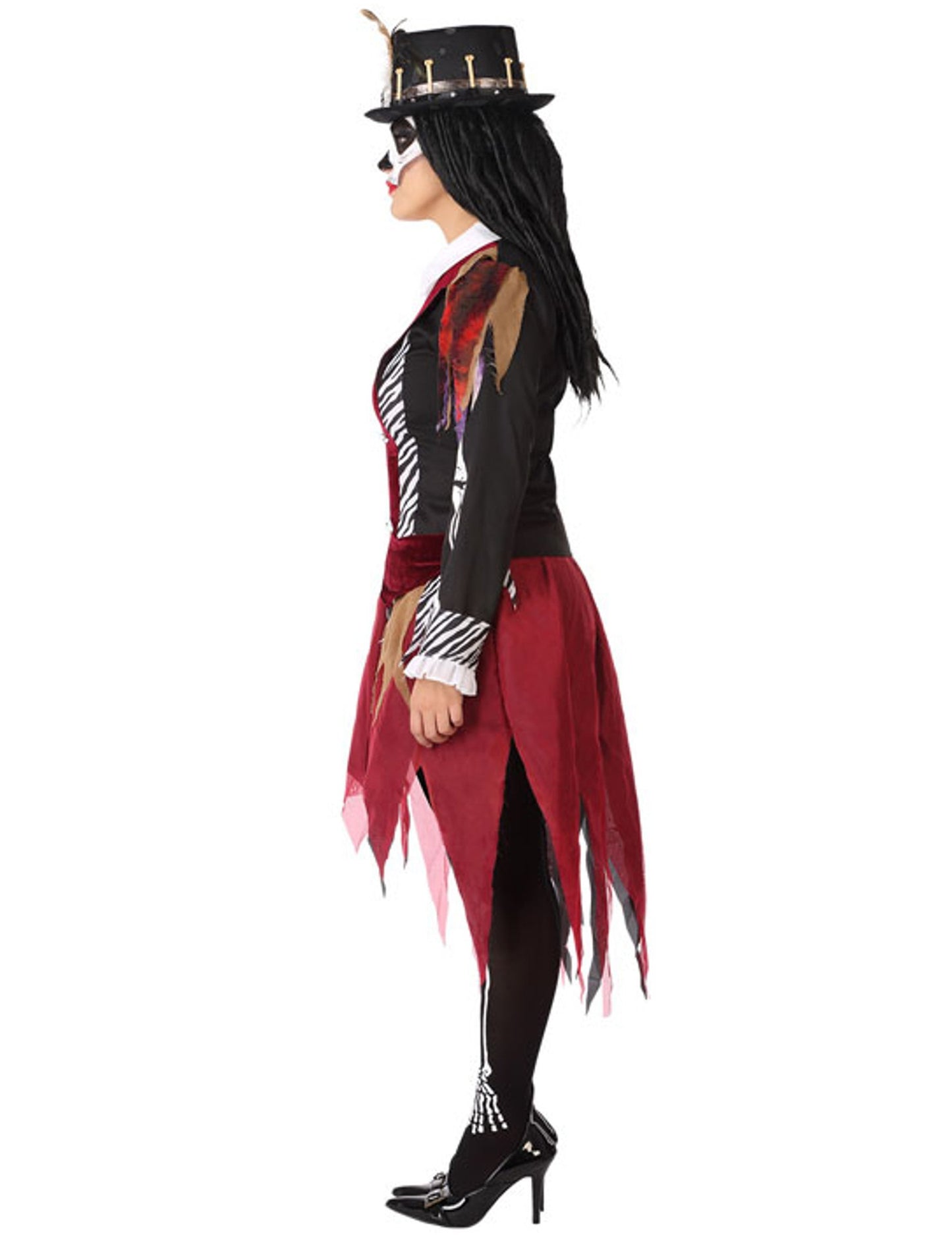 Kostým voodoo čarodějnice pro plnoštíhlé ženy