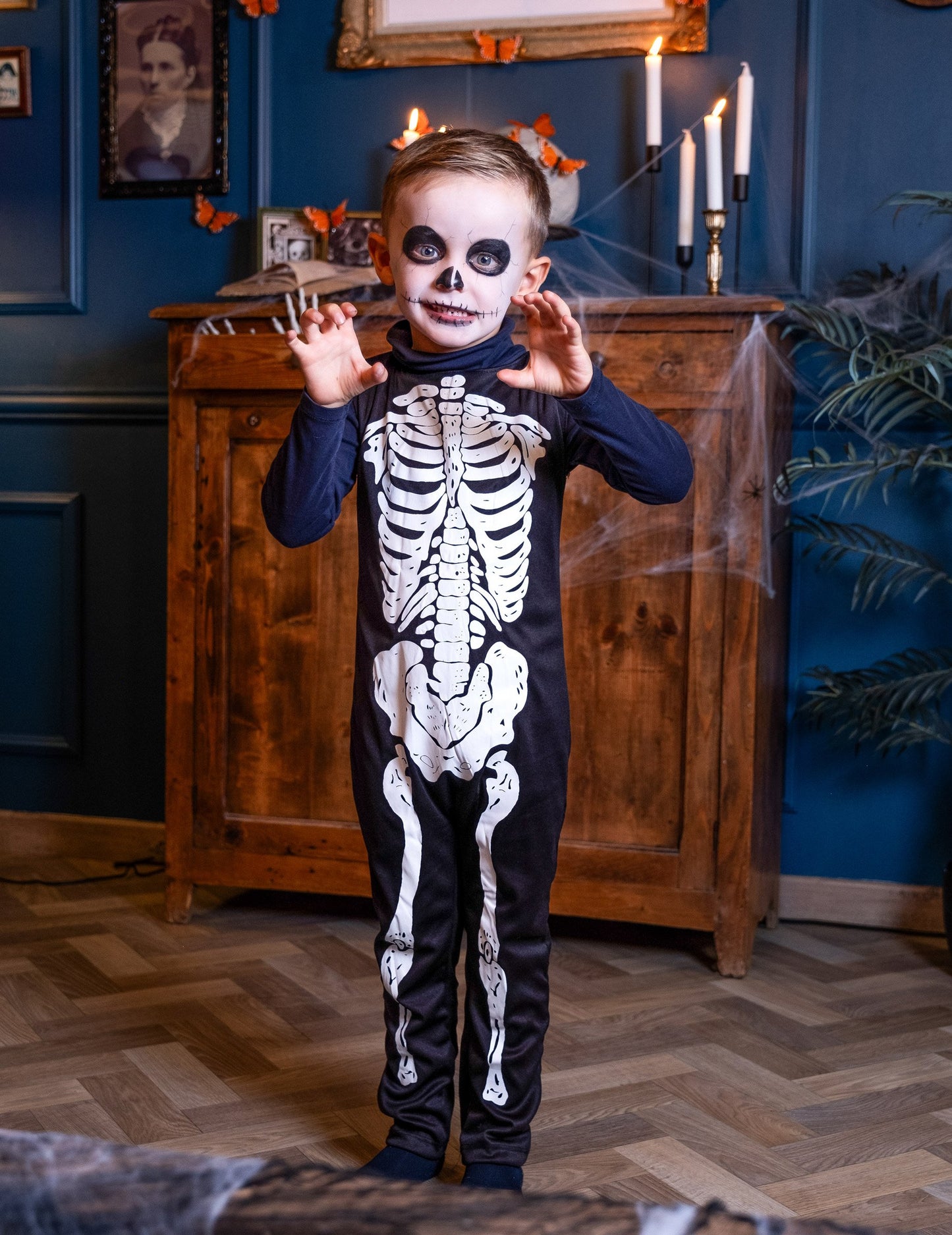 Klasický kostým kostlivce pro děti
