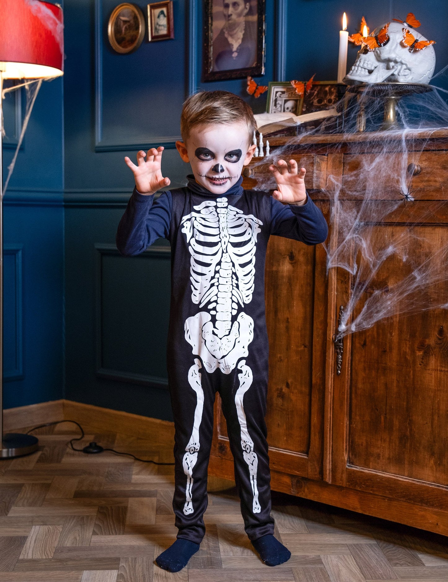 Klasický kostým kostlivce pro děti