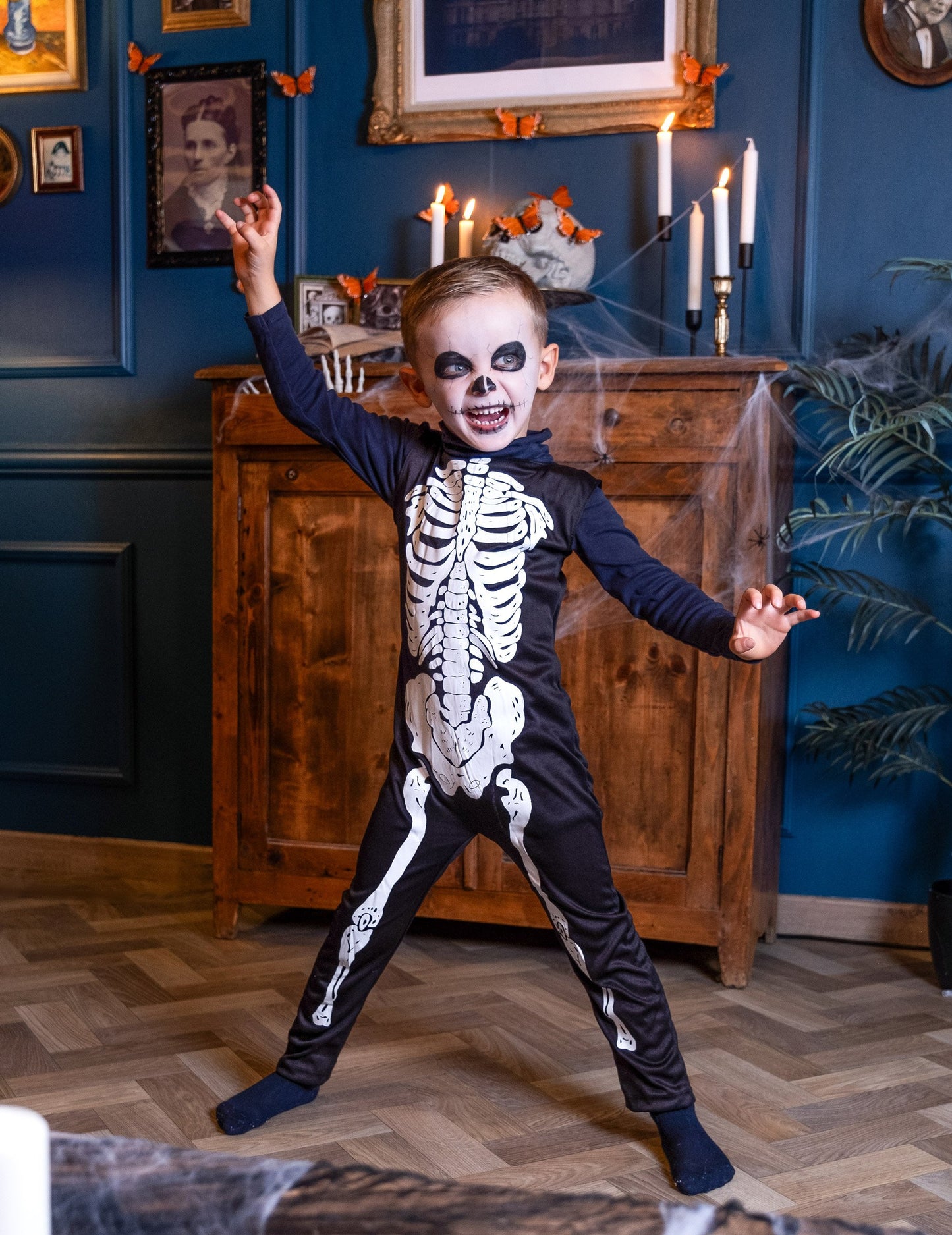 Klasický kostým kostlivce pro děti