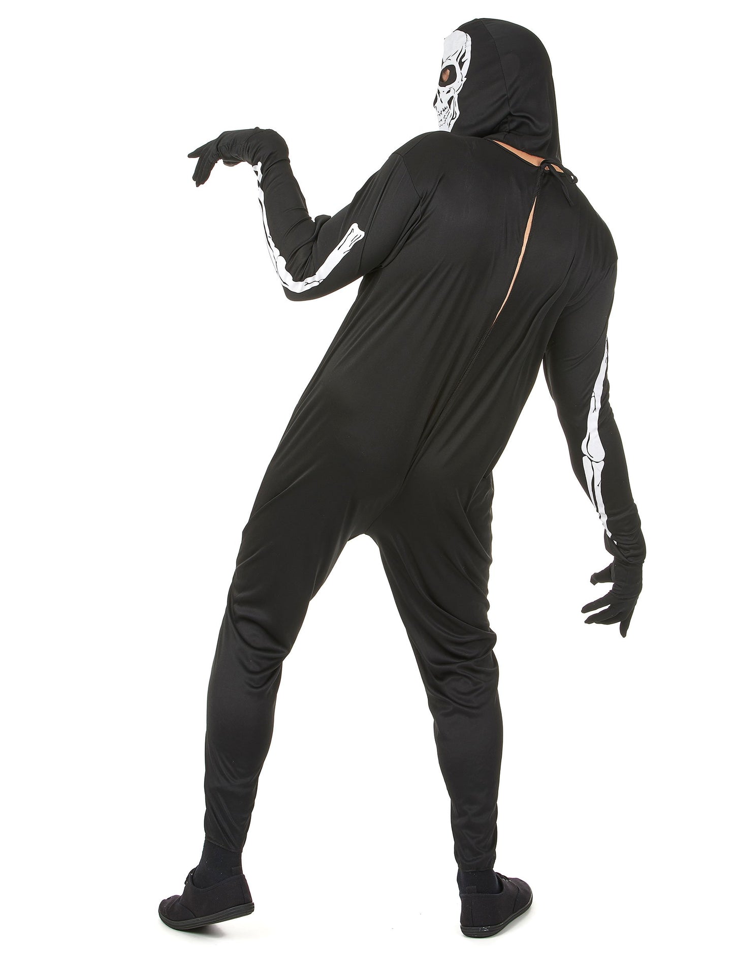 Pánský kostým černé kostry na Halloween