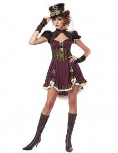 Steampunk halloweenské kostýmy pro dospělé