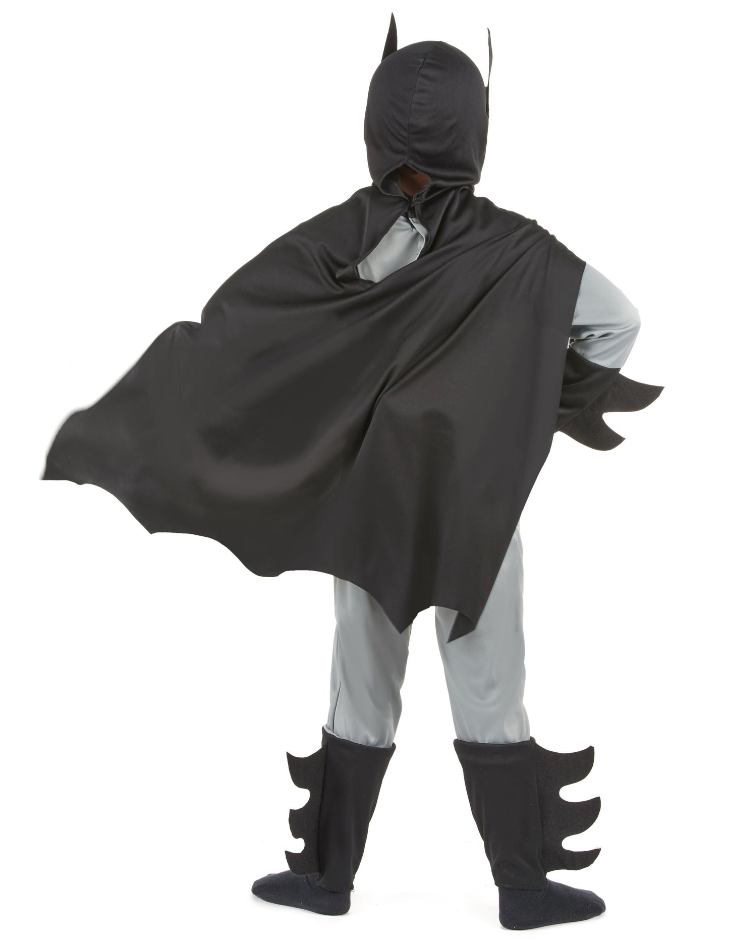 Vue de dos du déguisement de super héros homme chauve-souris pour garçon
