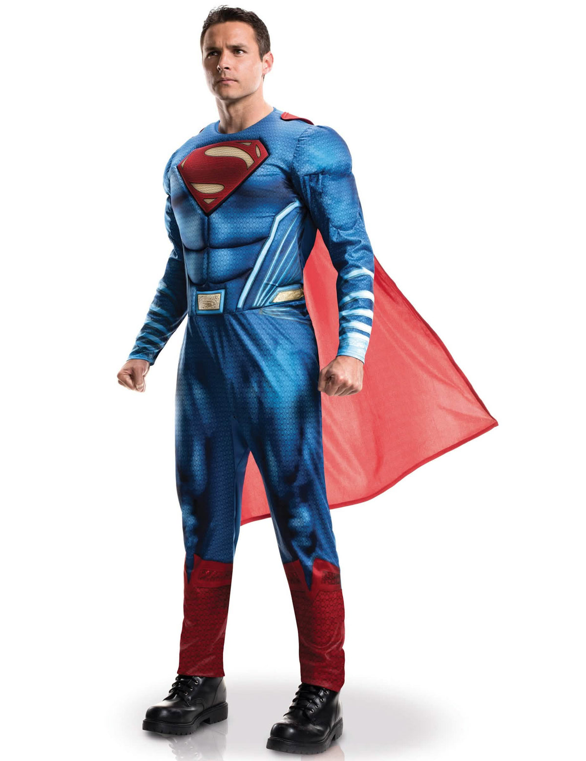 Kostým Superman Justice League pro dospělý modrá a červená s pláštěm