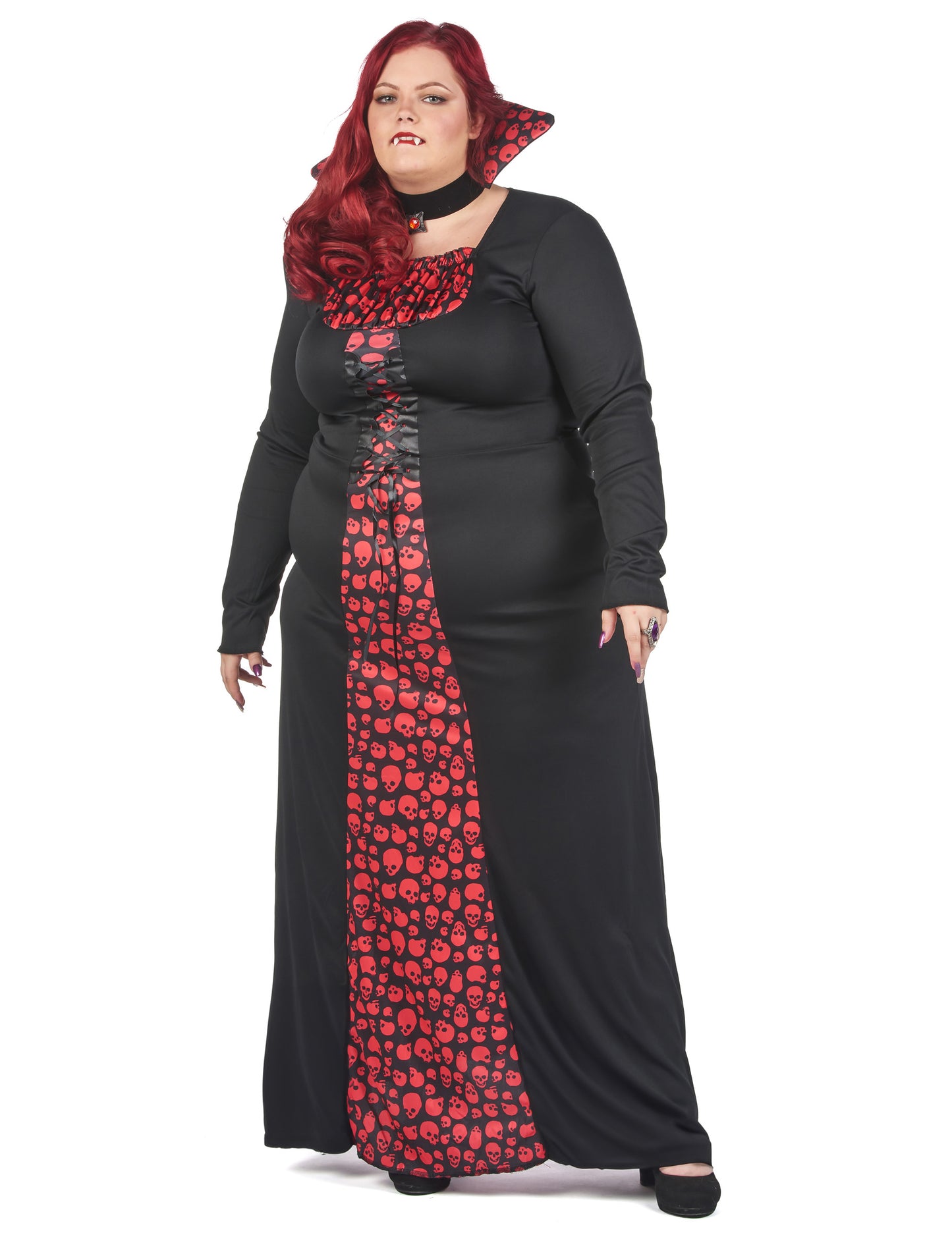 Elegantní upírský kostým pro ženy větších velikostí