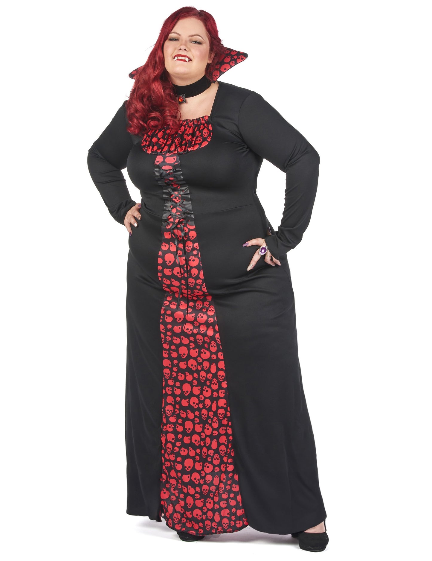 Elegantní upírský kostým pro ženy větších velikostí