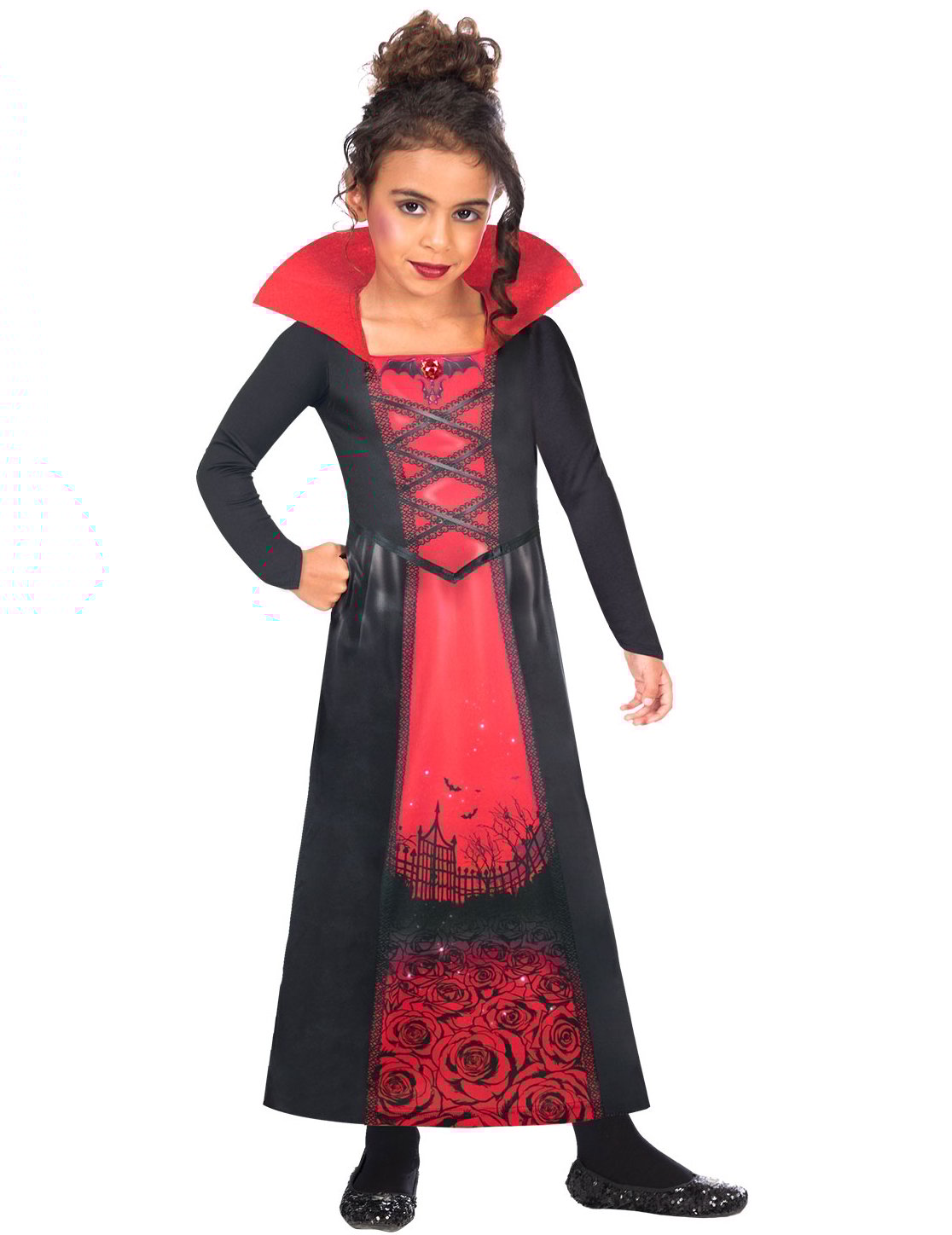 Dívčí upírský kostým z recyklované látky