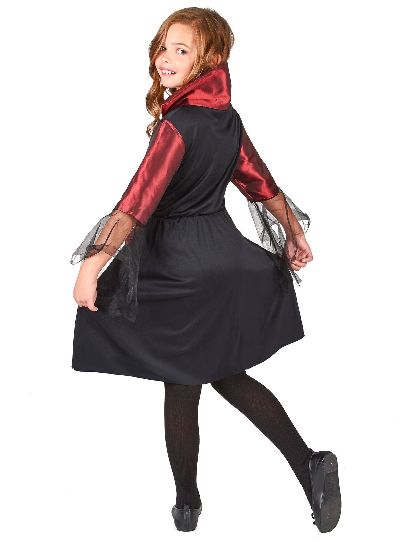 Dívčí saténový halloweenský kostým upírky