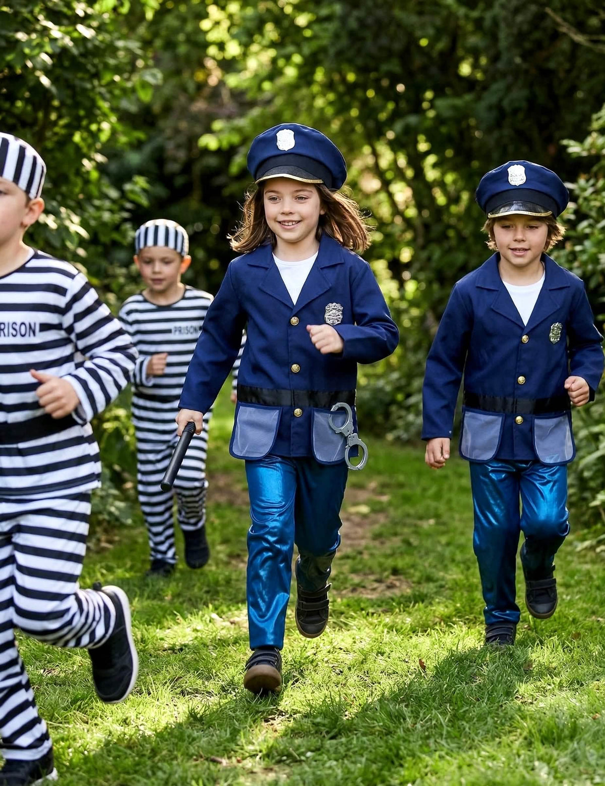 Zobrazení kostýmu s policejními doplňky pro dítě