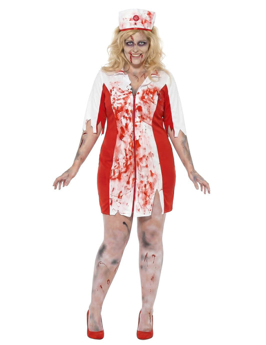 Dámský kostým zombie zdravotní sestry pro větší děti na Halloween