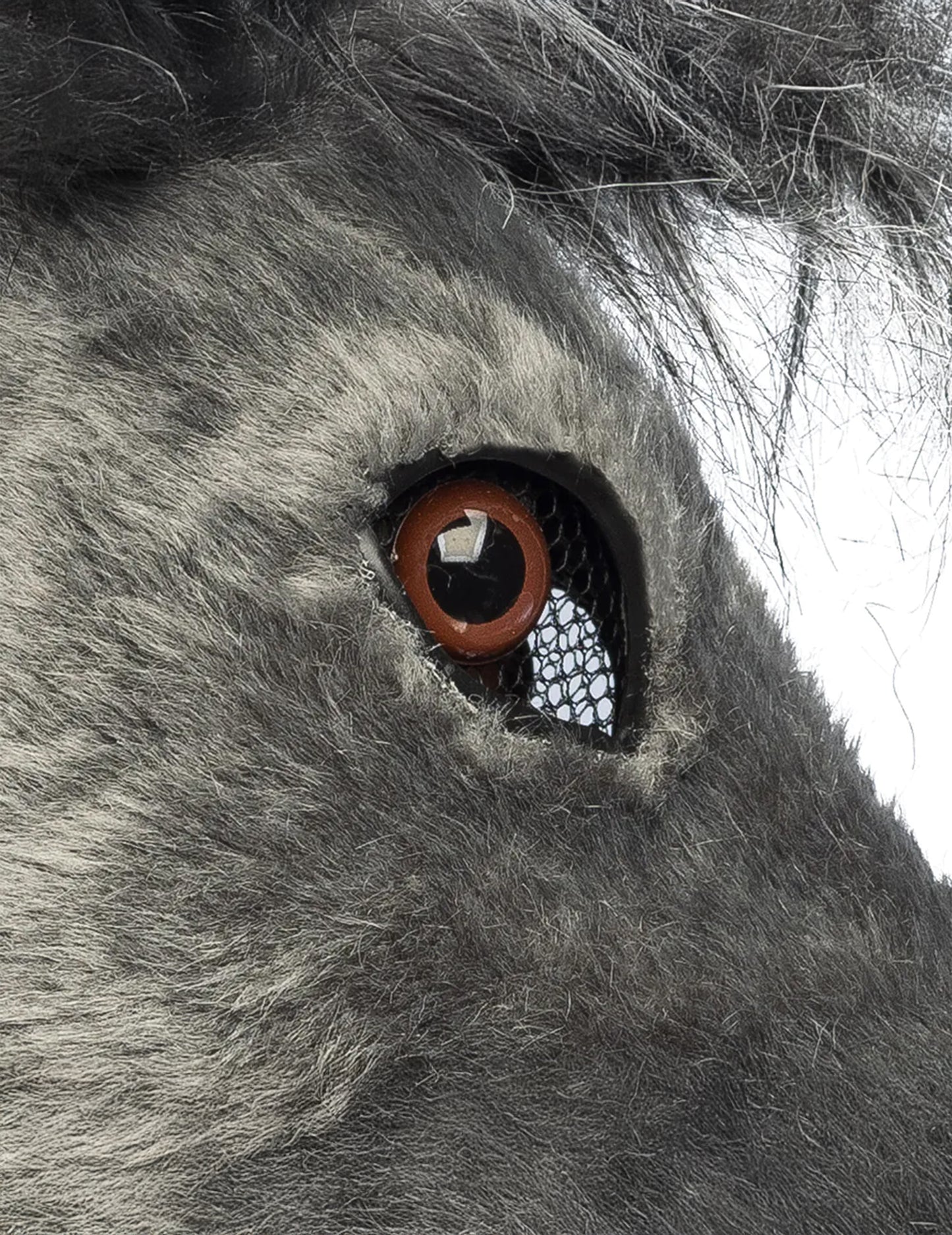 Poloviční plyšová maska osla pro dospělé