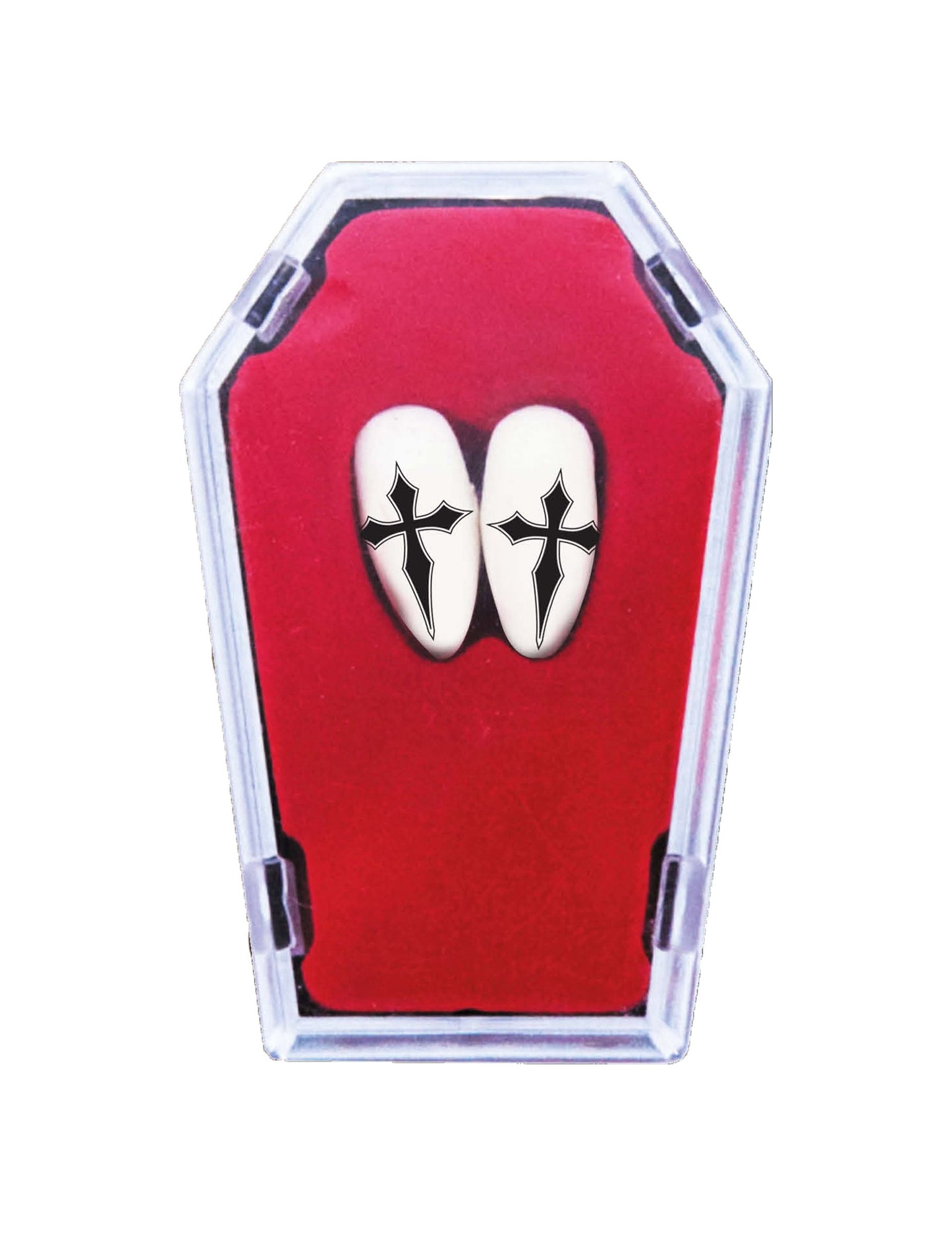 Upíří zuby s gotickými kříži